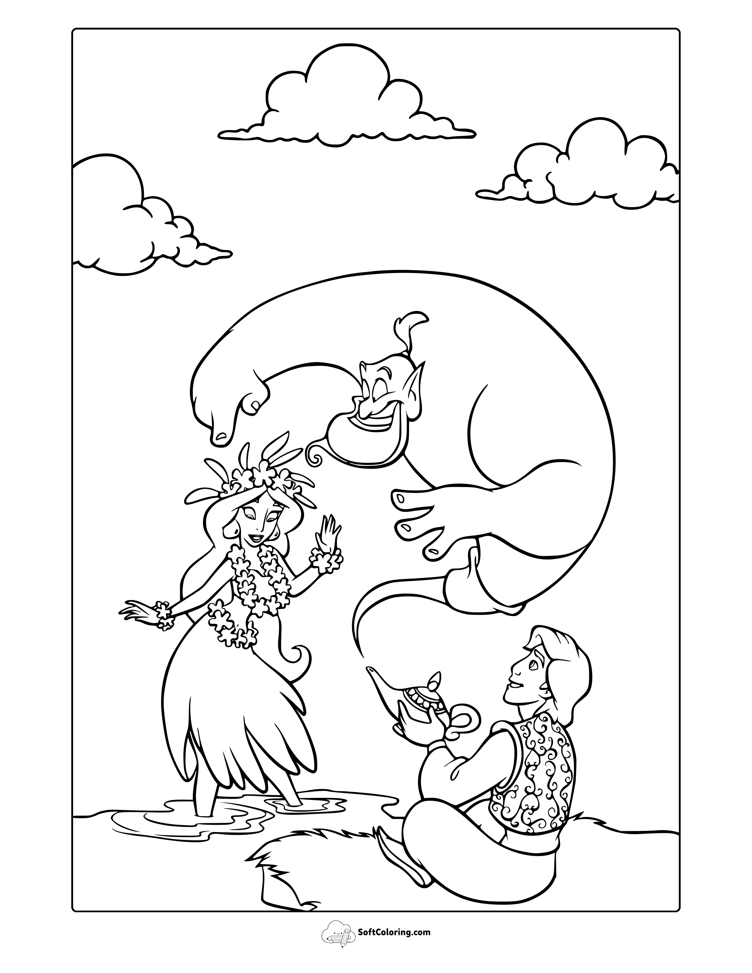 Aladdin Coloring Page