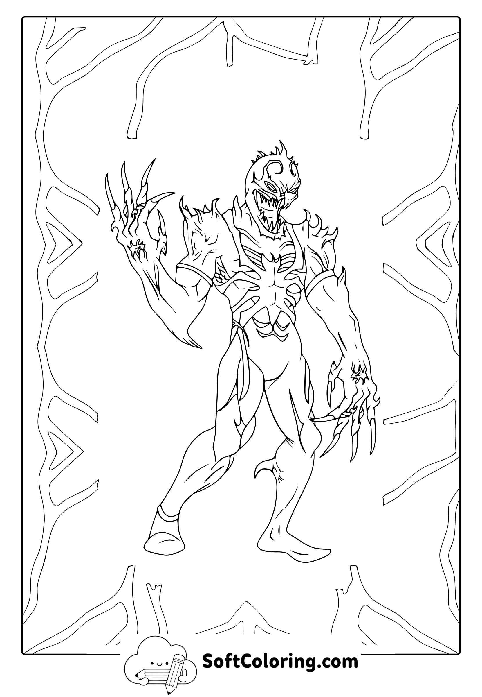 Anti Venom Coloring Page