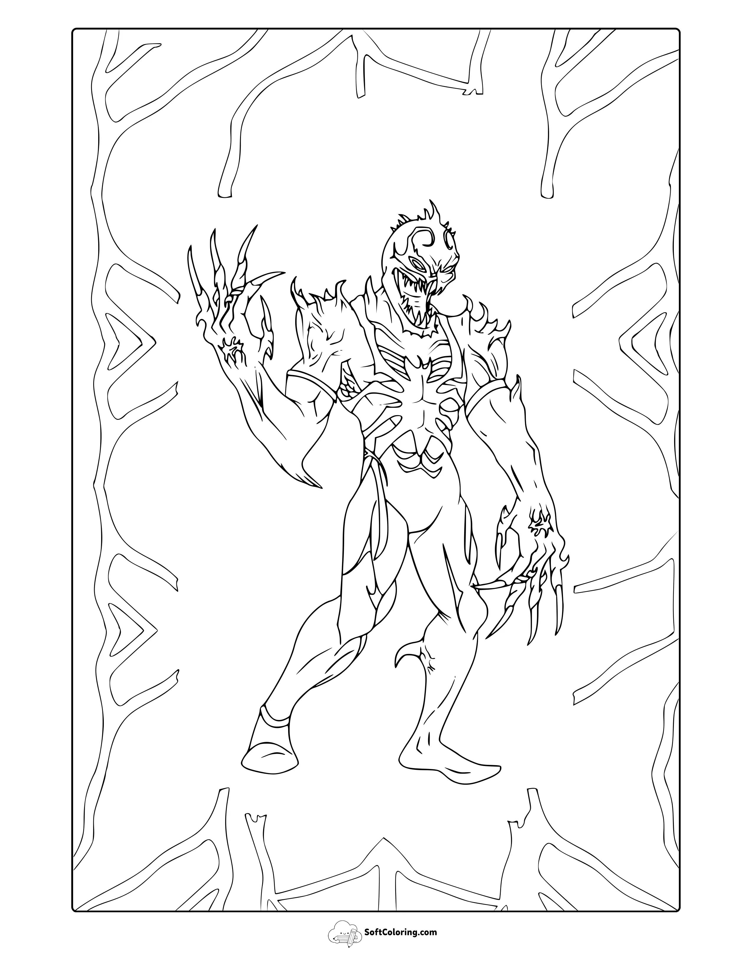 Anti Venom Coloring Page