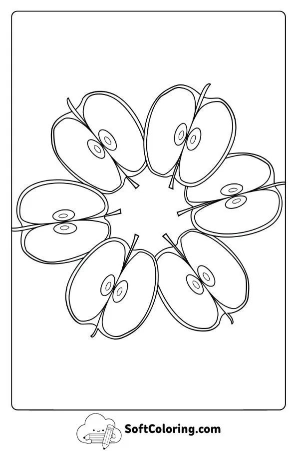 Apple Slices In A Star Shape