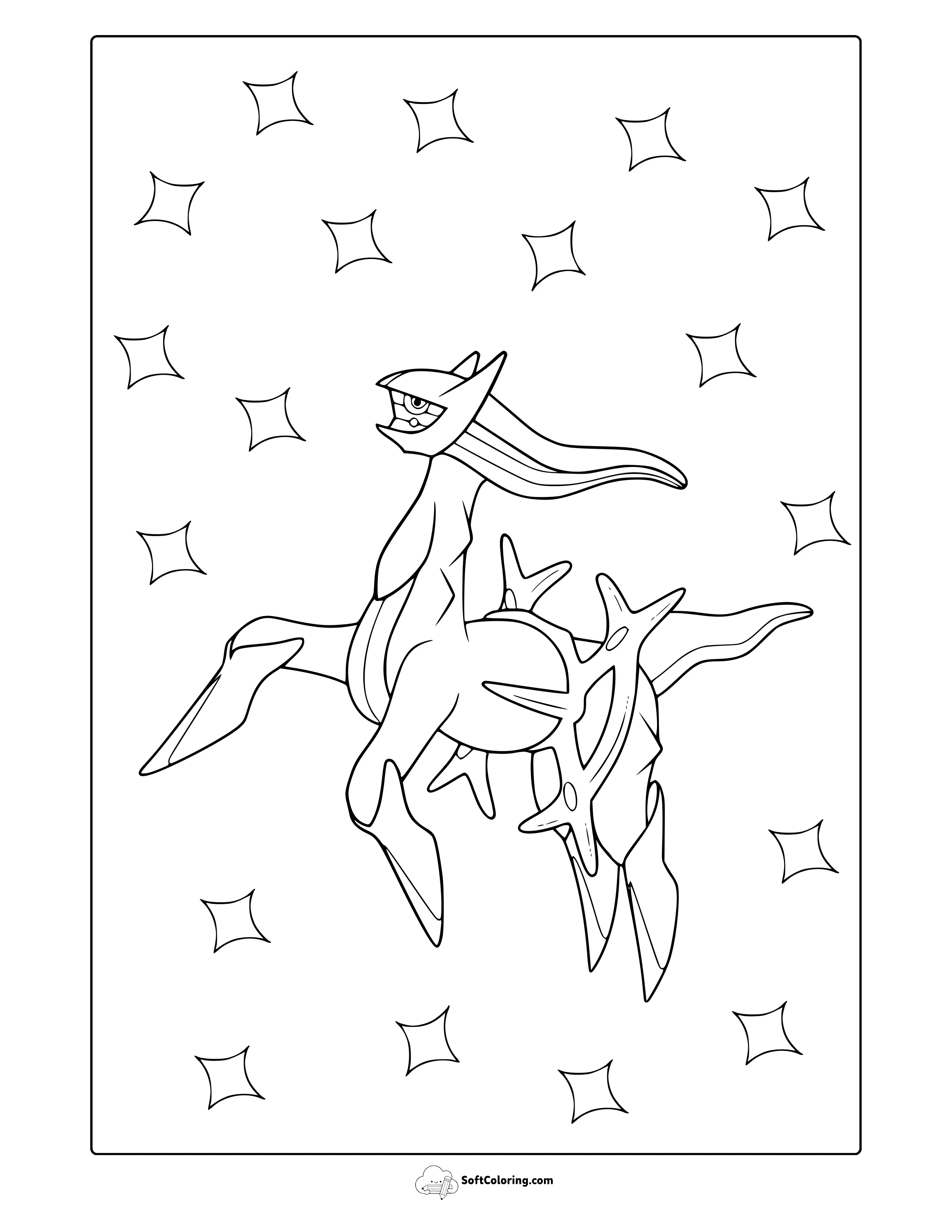 Arceus Pokemon Coloring Page
