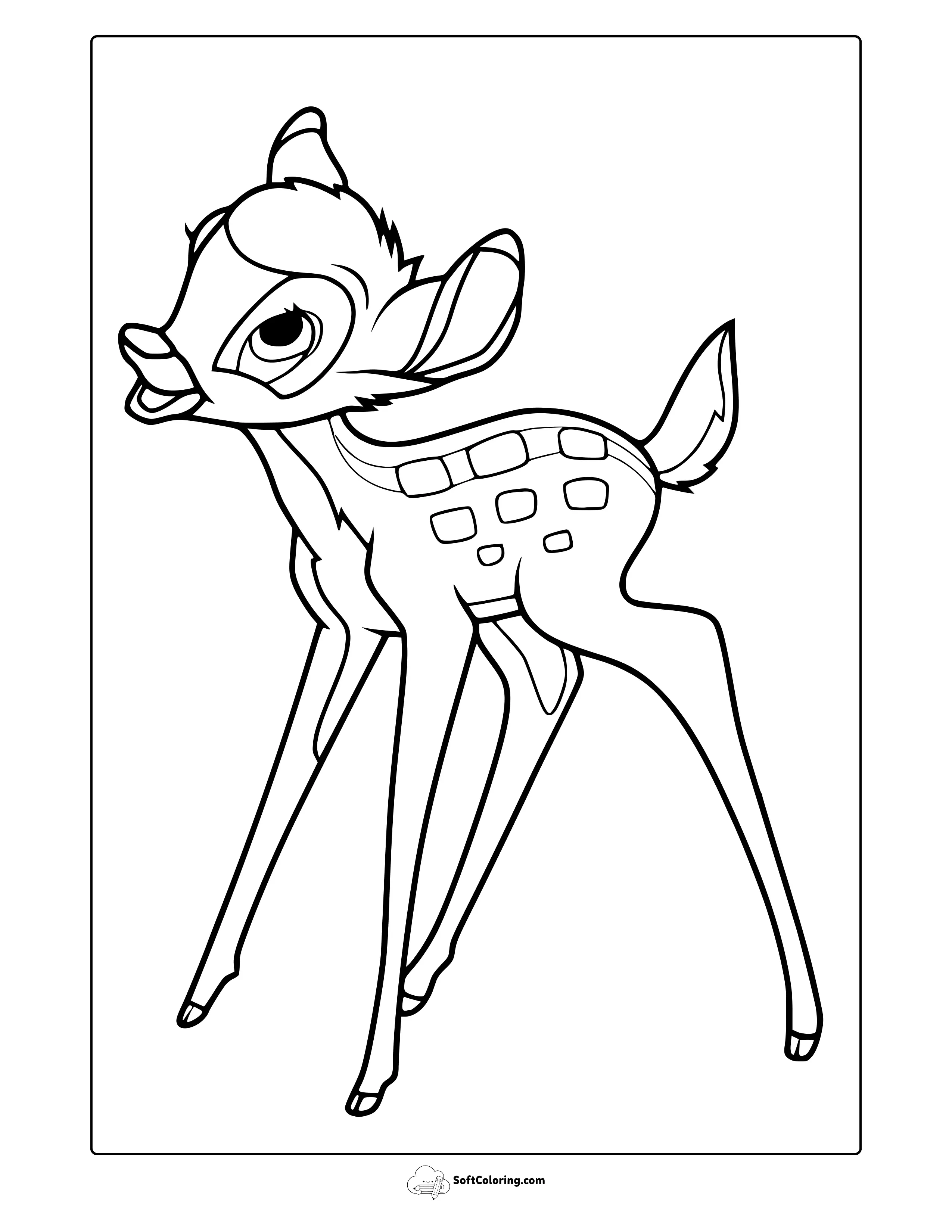 Bambi Coloring Page