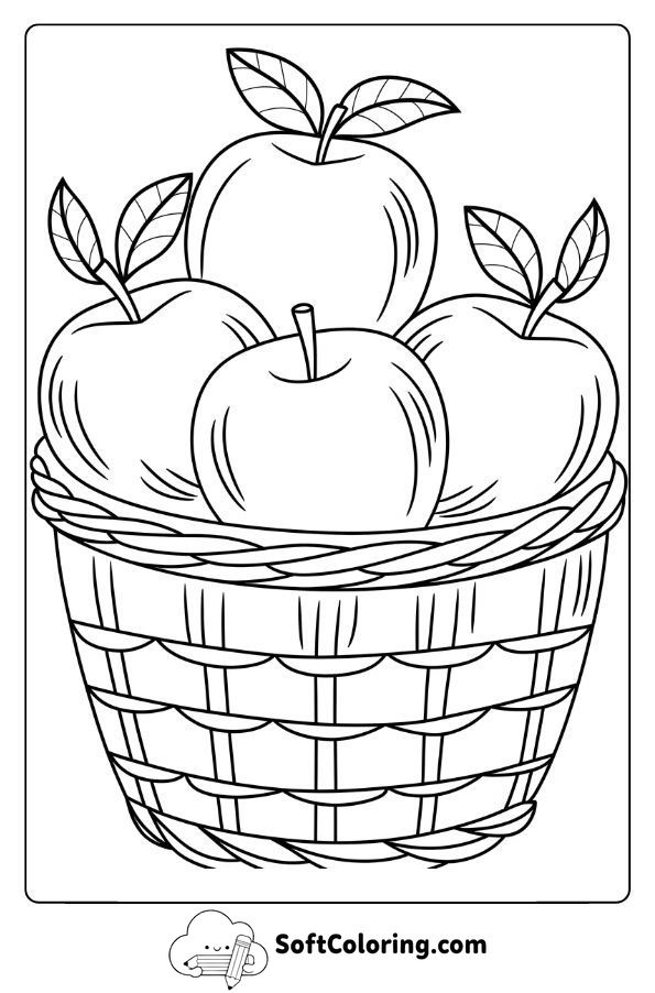 Basket of Honeycrisp Apples for Harvest Fun