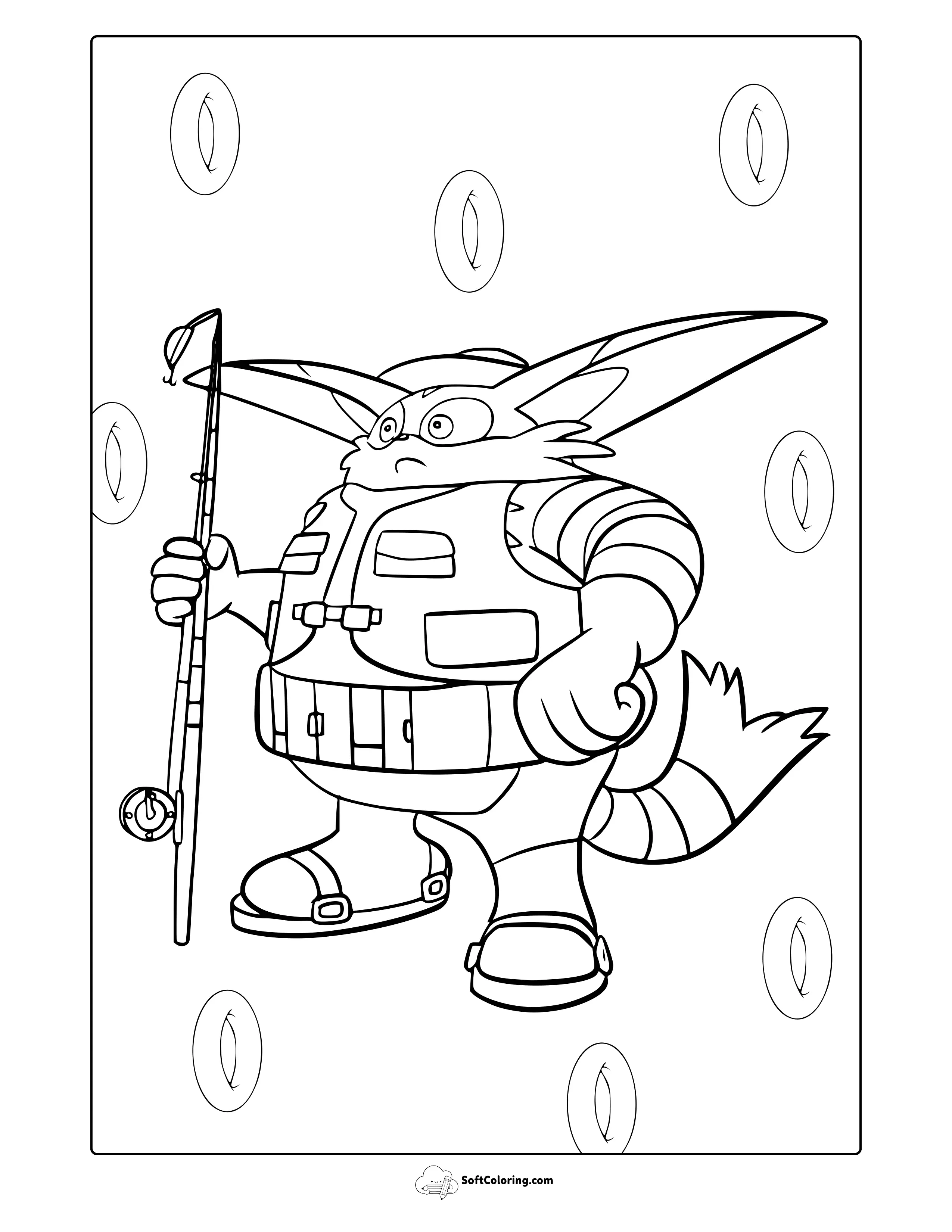 Big The Cat From Sonic Coloring Page