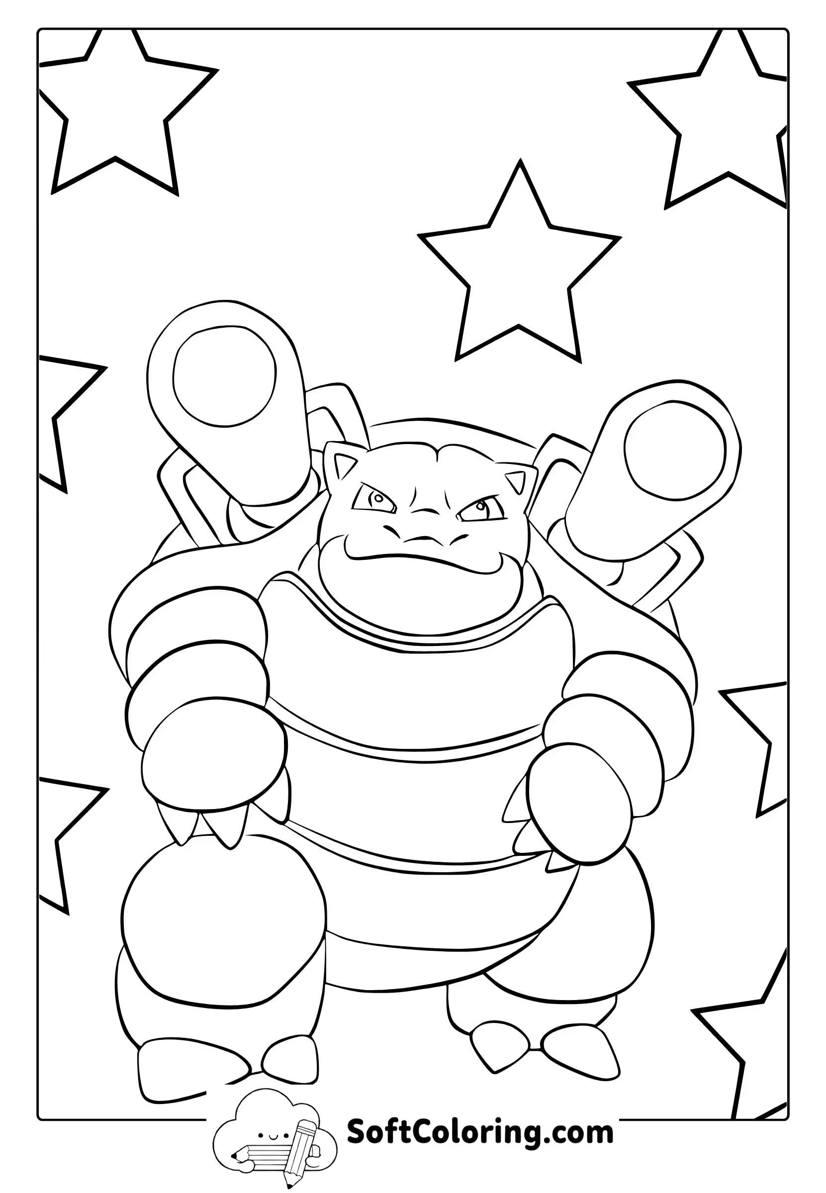 Blastoise Pokemon Coloring Page