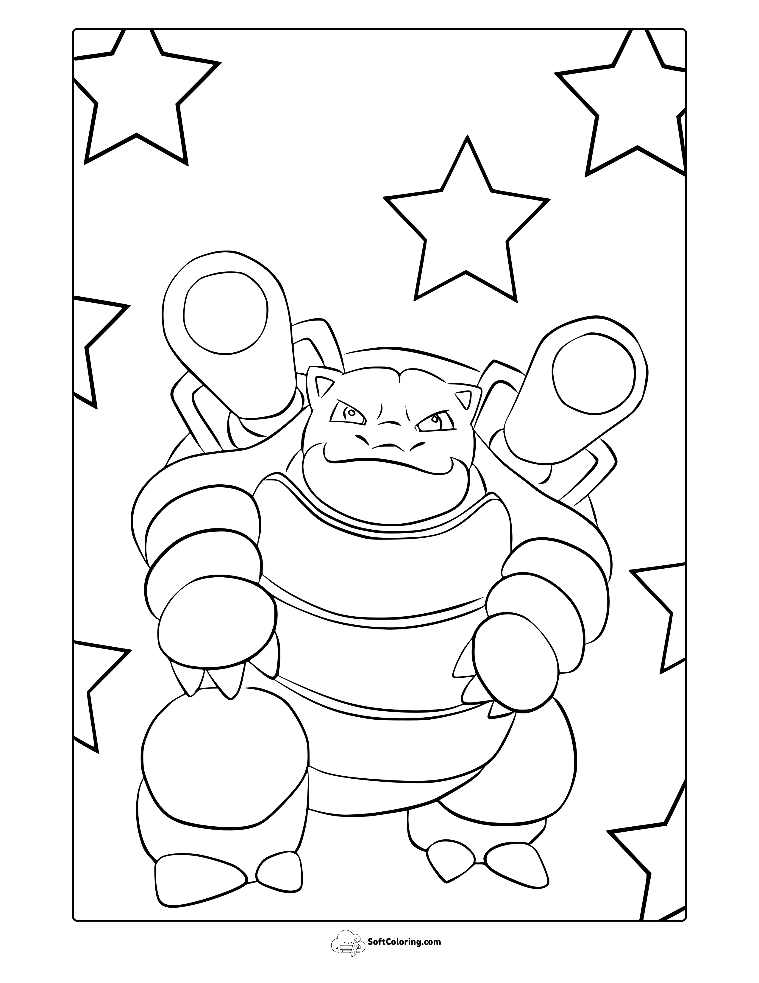 Blastoise Pokemon Coloring Page