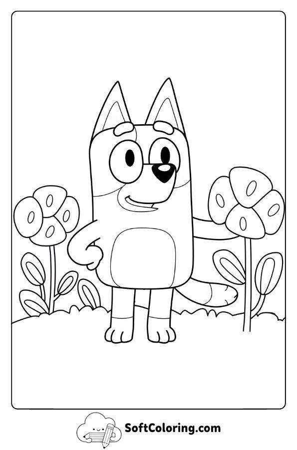 Bluey’s Adventure in the Flower Garden