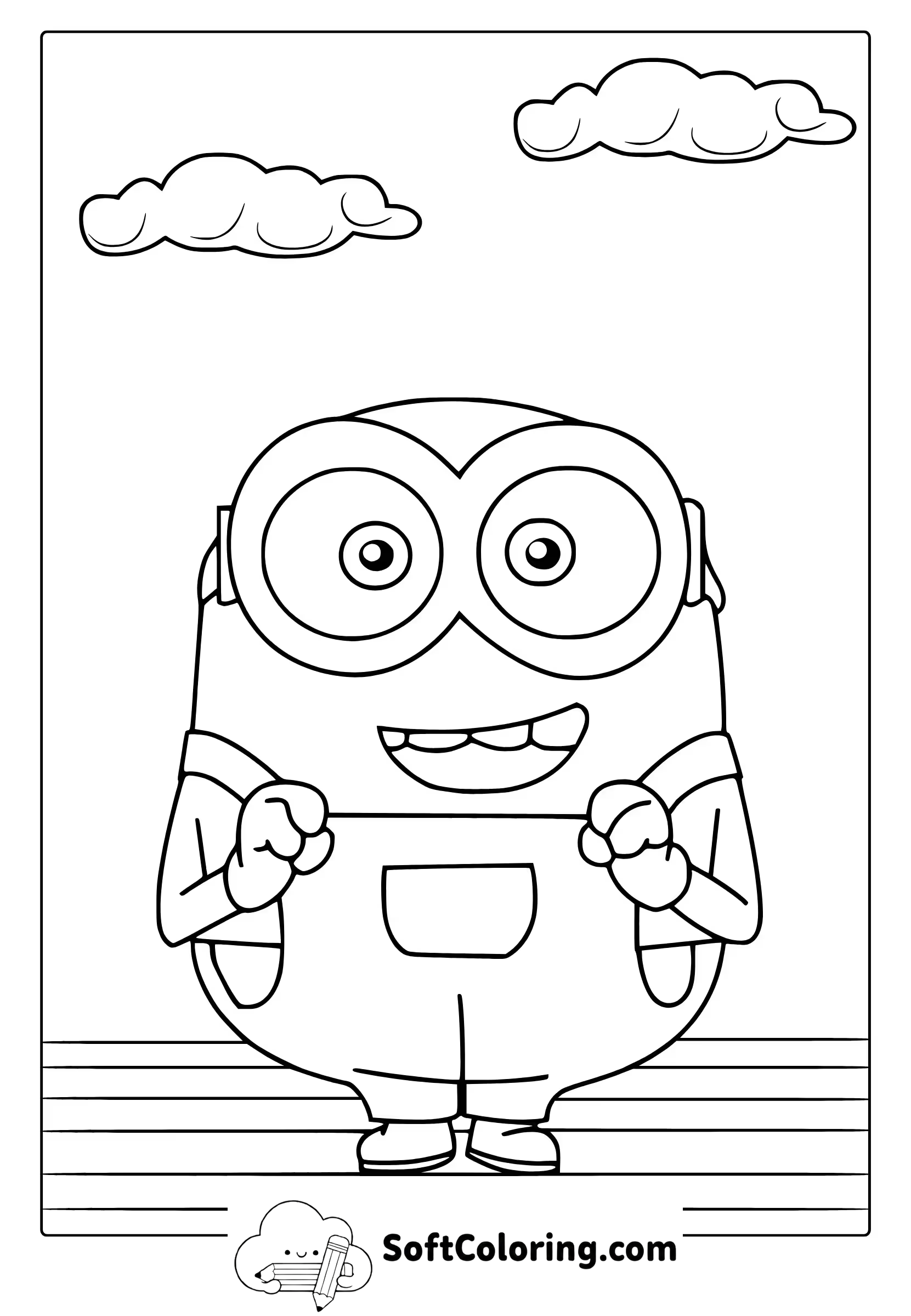 Bob the Minion Coloring Page