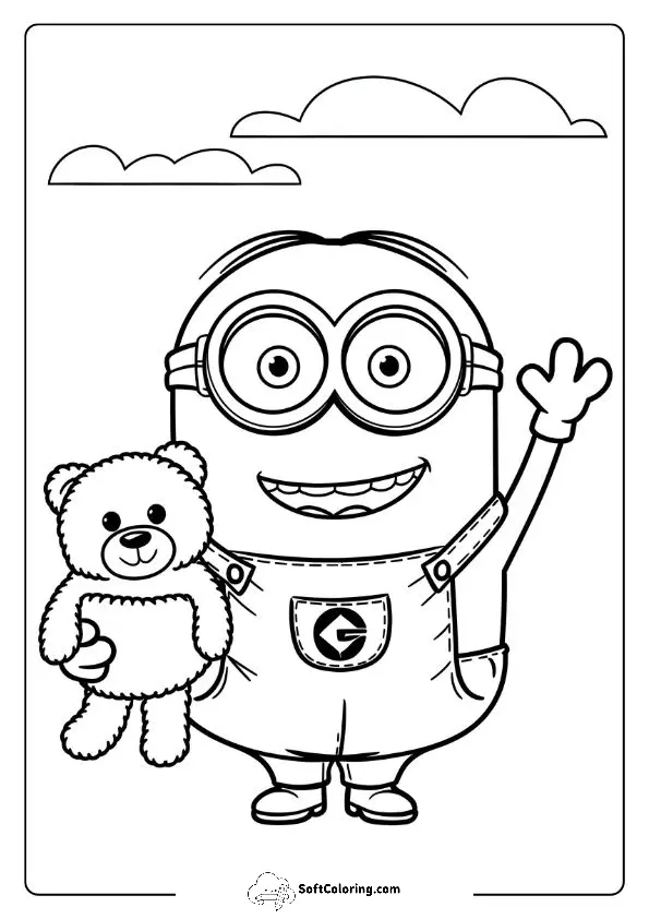 Bob The Minion Coloring Page