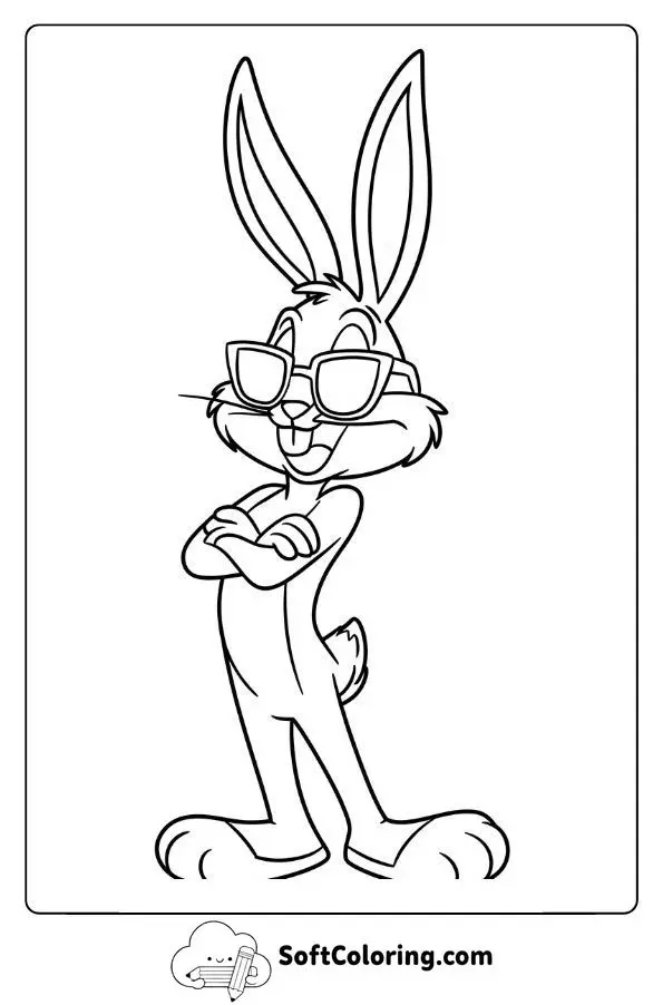 Bugs Bunny Wearing Sunglasses