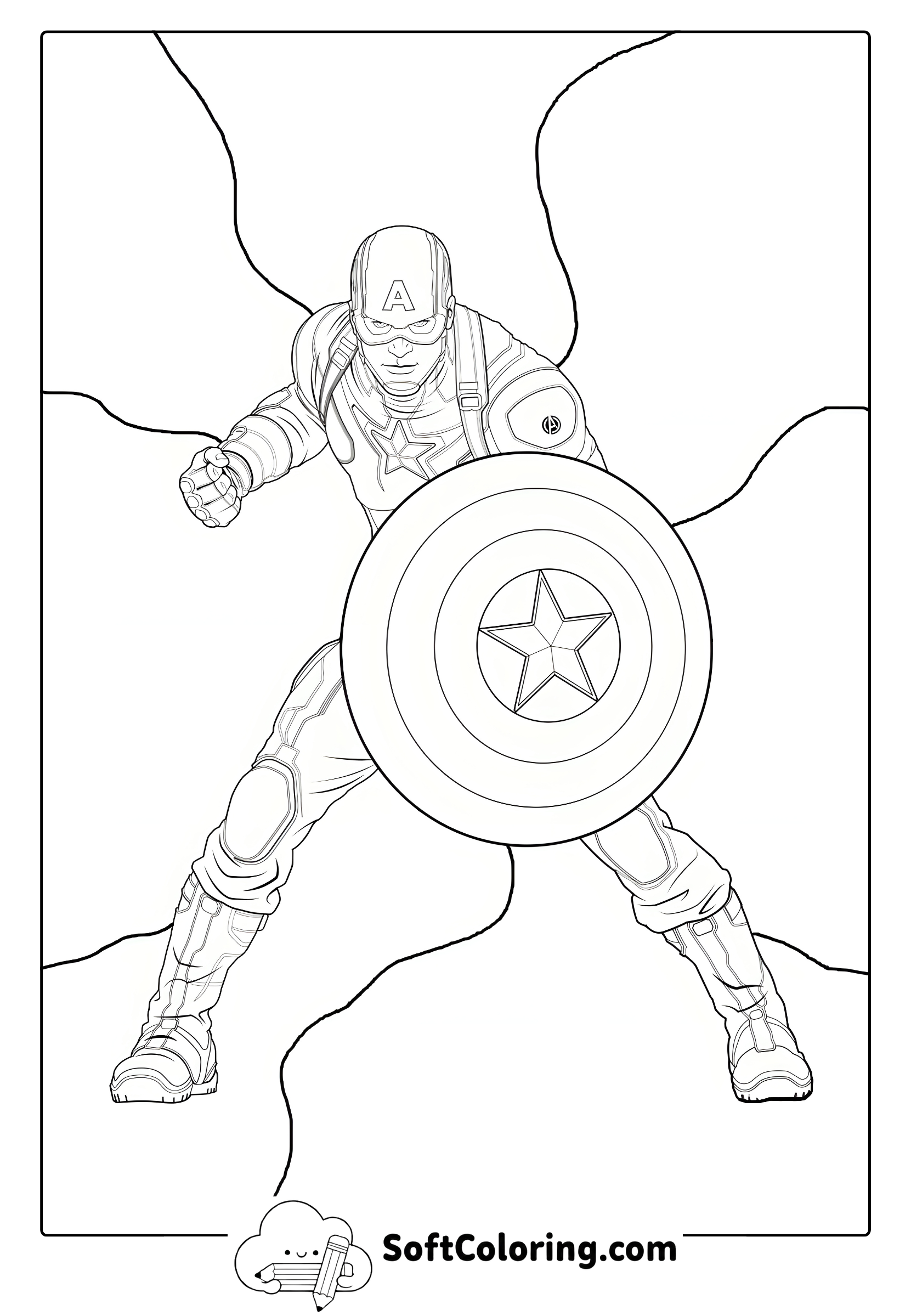 Captain America Ready to Fight