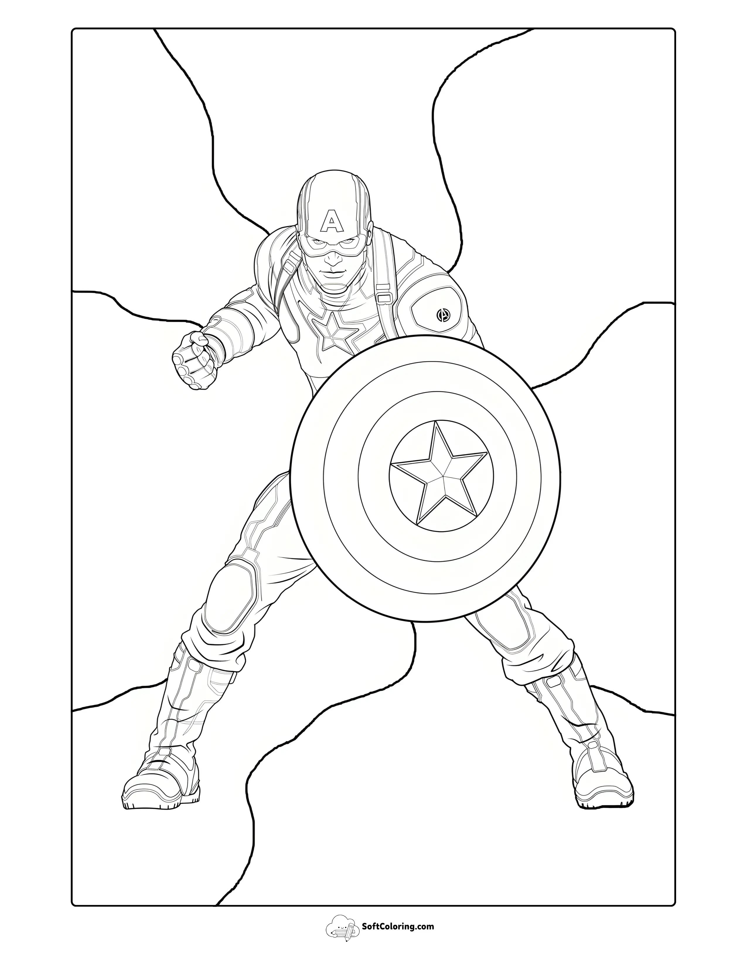 Captain America Ready To Fight