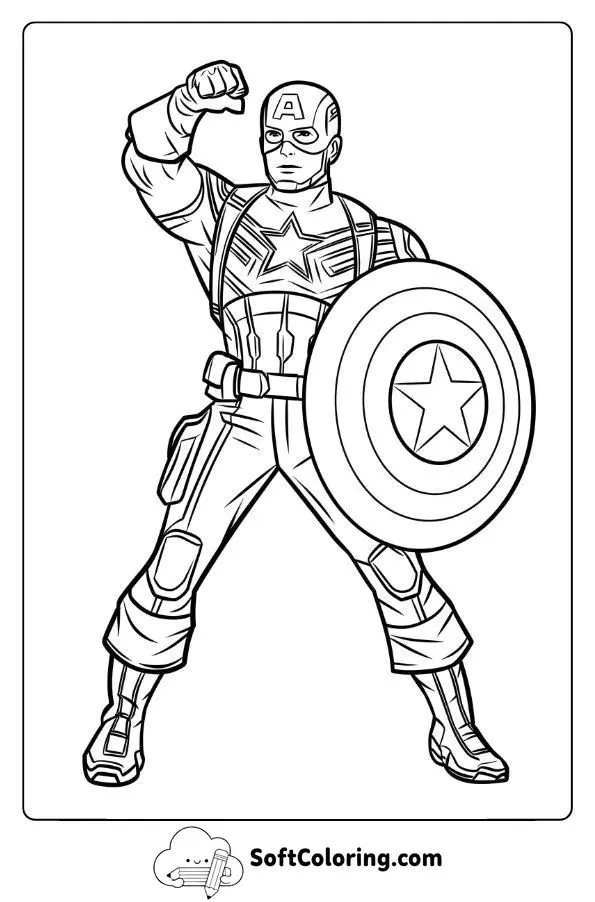 Captain America’s Famous Pose