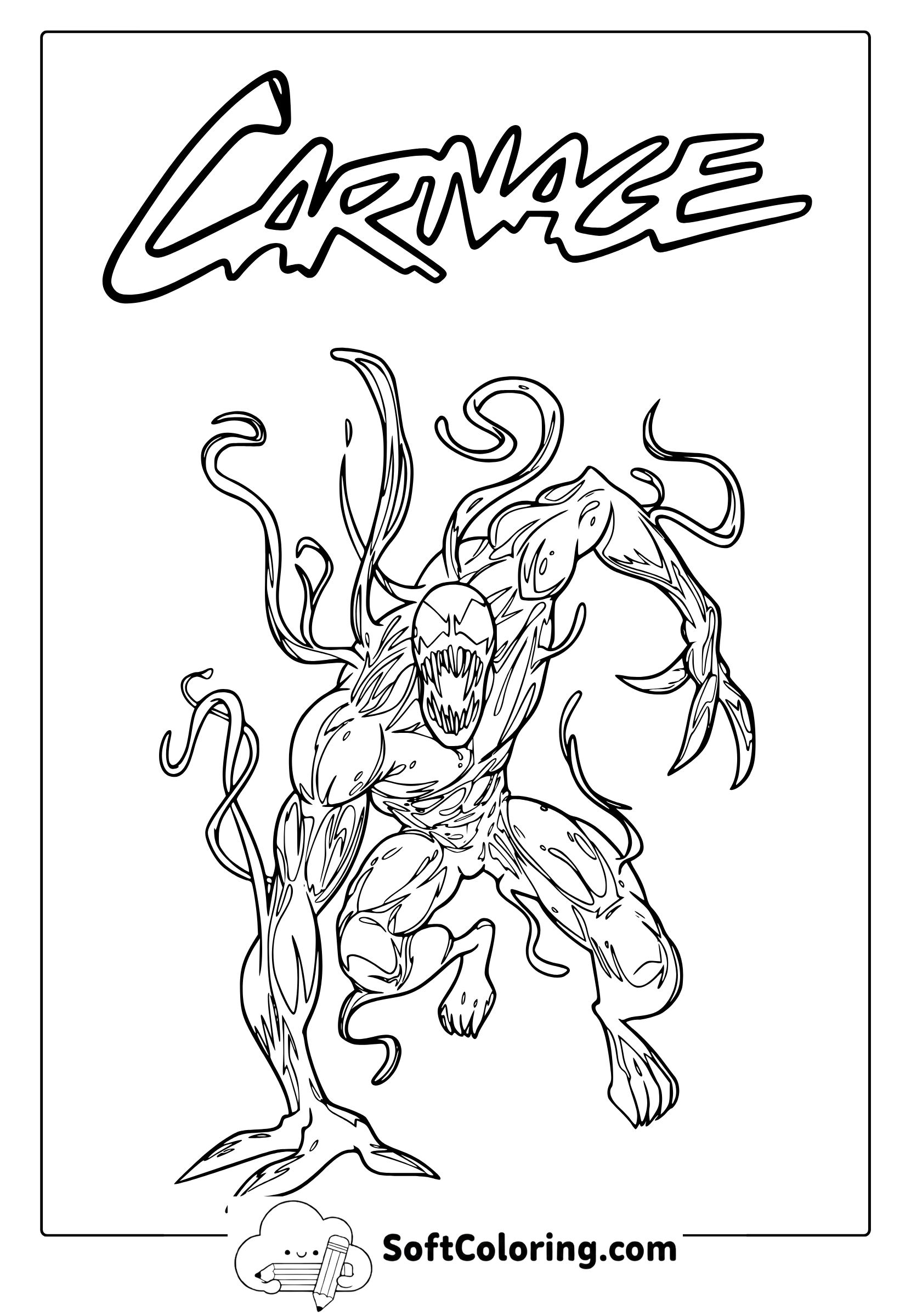 Carnage Coloring Page