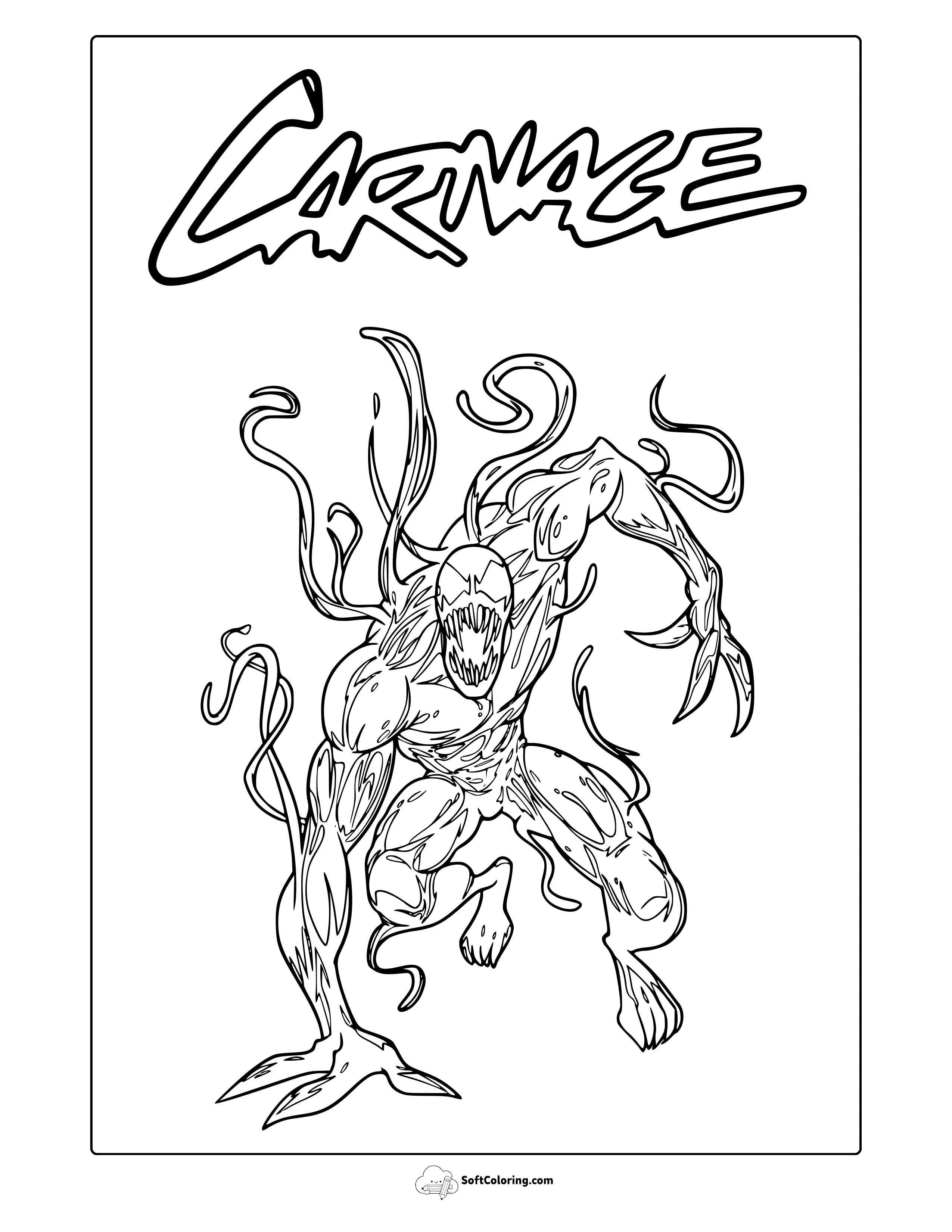Carnage Coloring Page