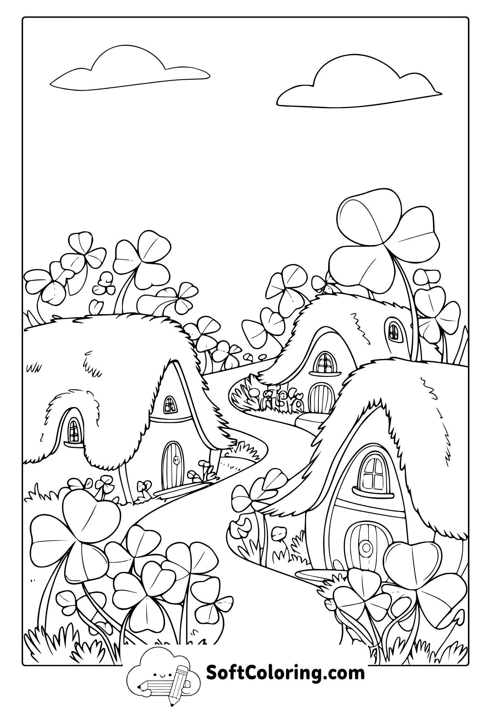 Color the Shamrock Village