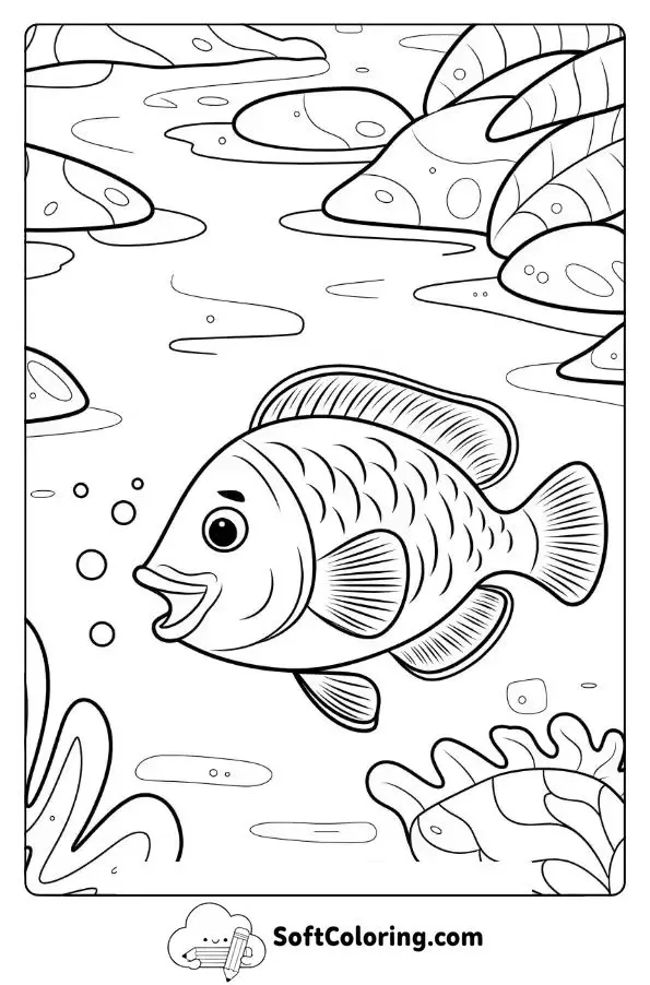 Colorful Fish By A Hidden Lagoon