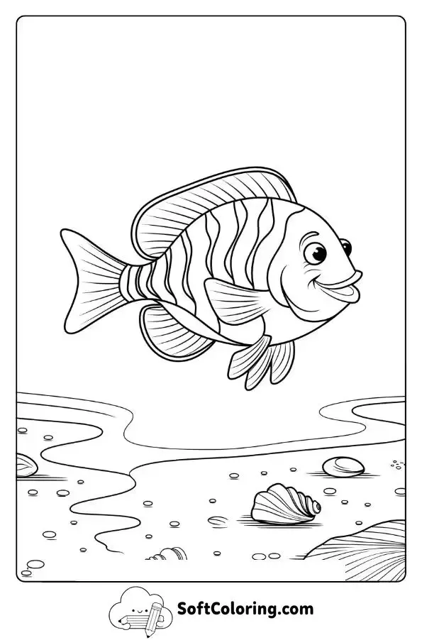 Colorful Fish In A Sandy Bay