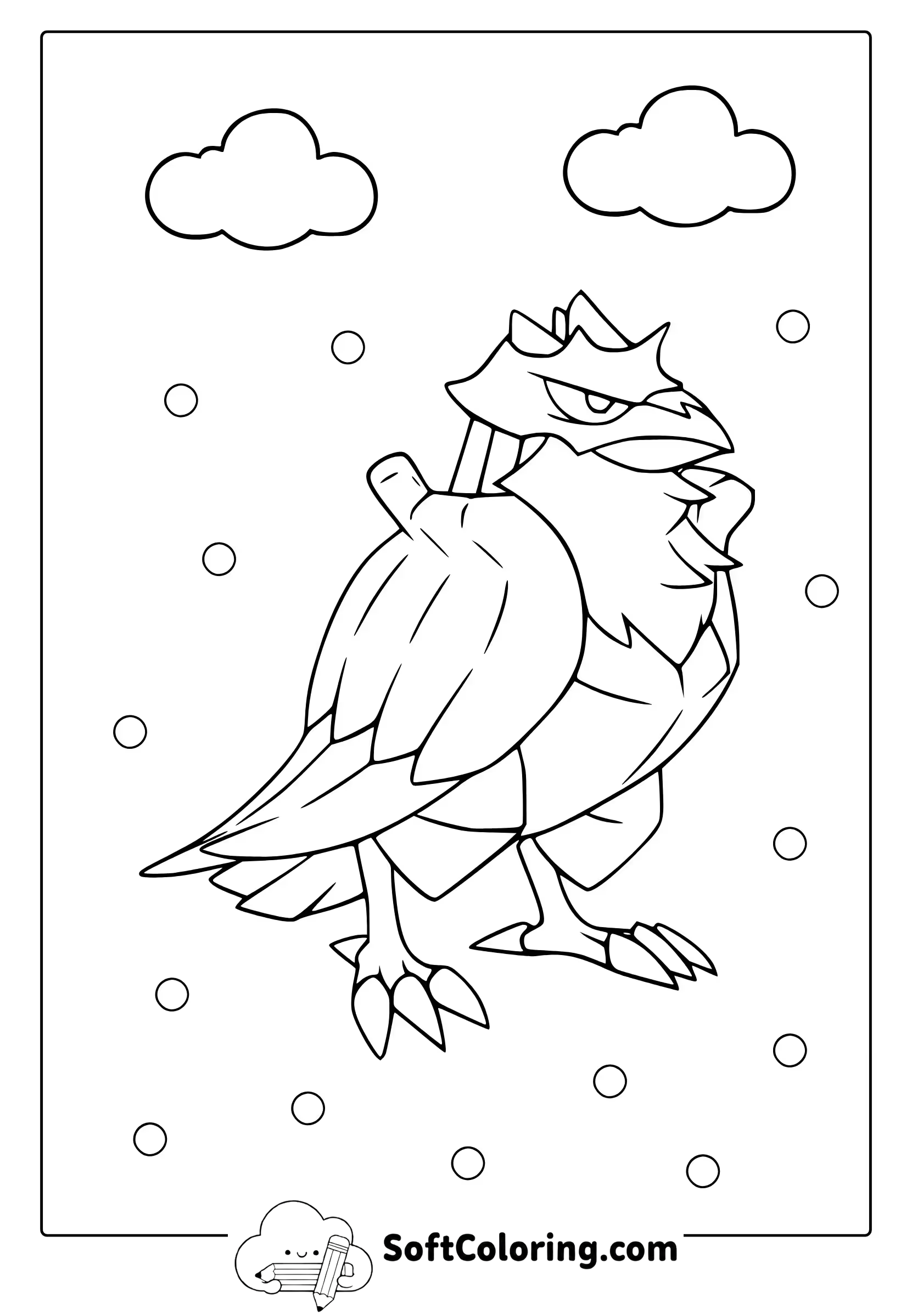 Corviknight From Pokemon Coloring Page