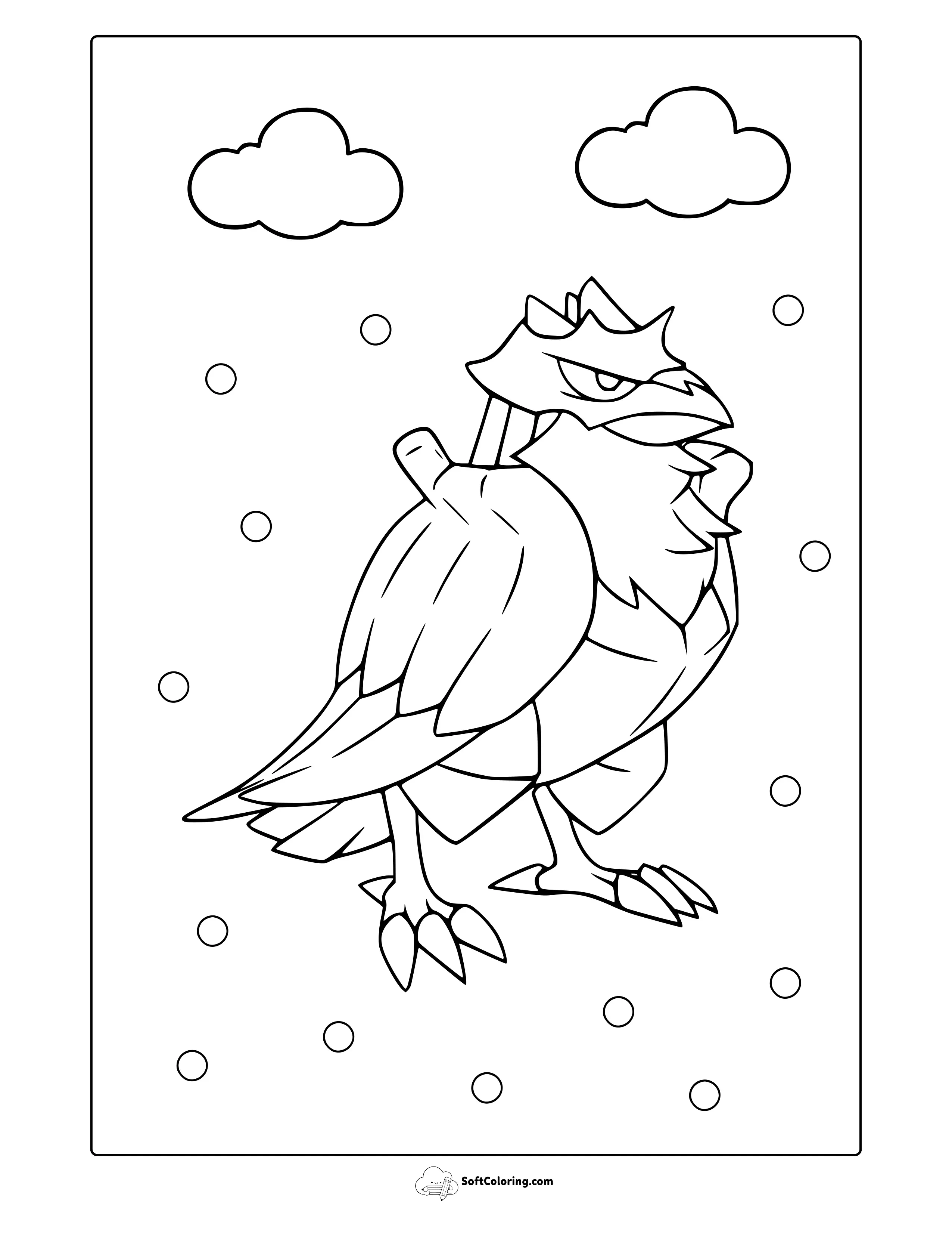 Corviknight From Pokemon Coloring Page