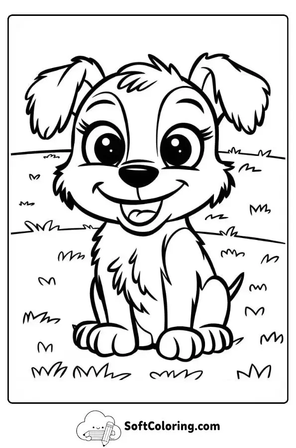 Cute Cartoon Puppy