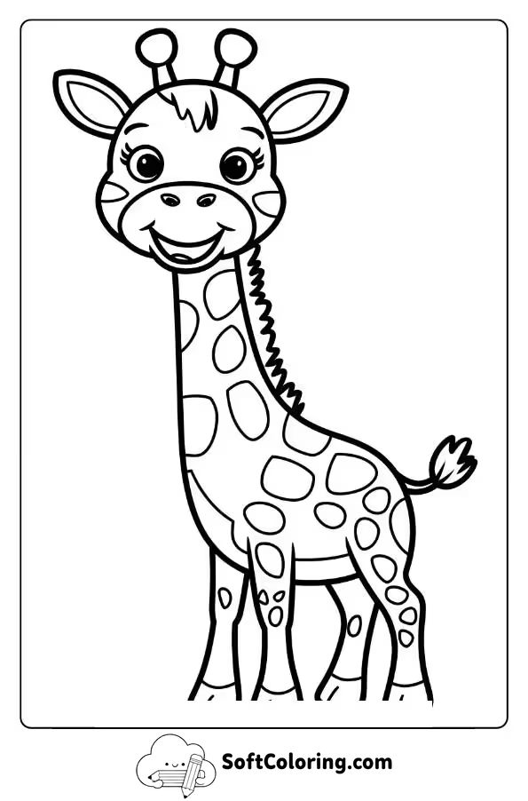 Cute Giraffe With a Big Smile