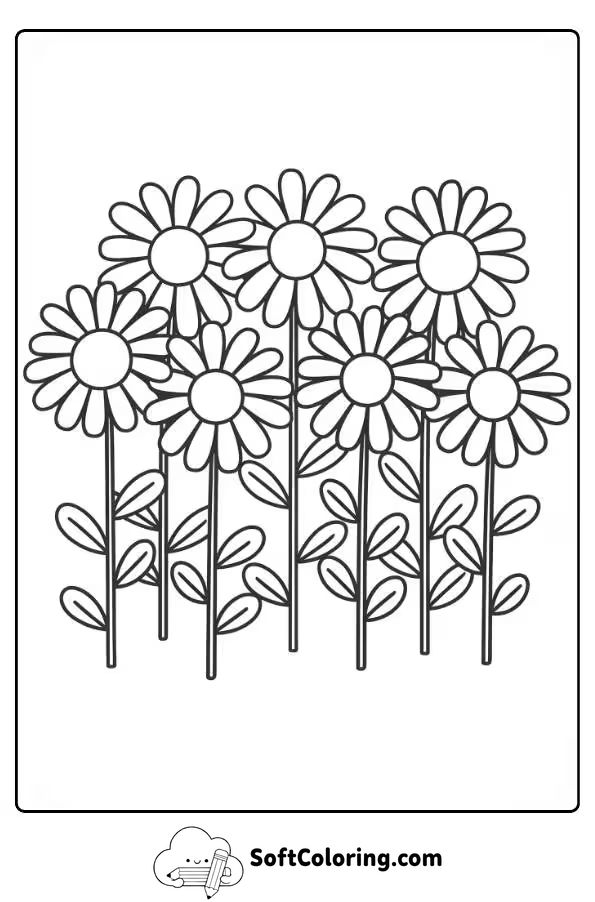 Daisy and Friends Coloring Page