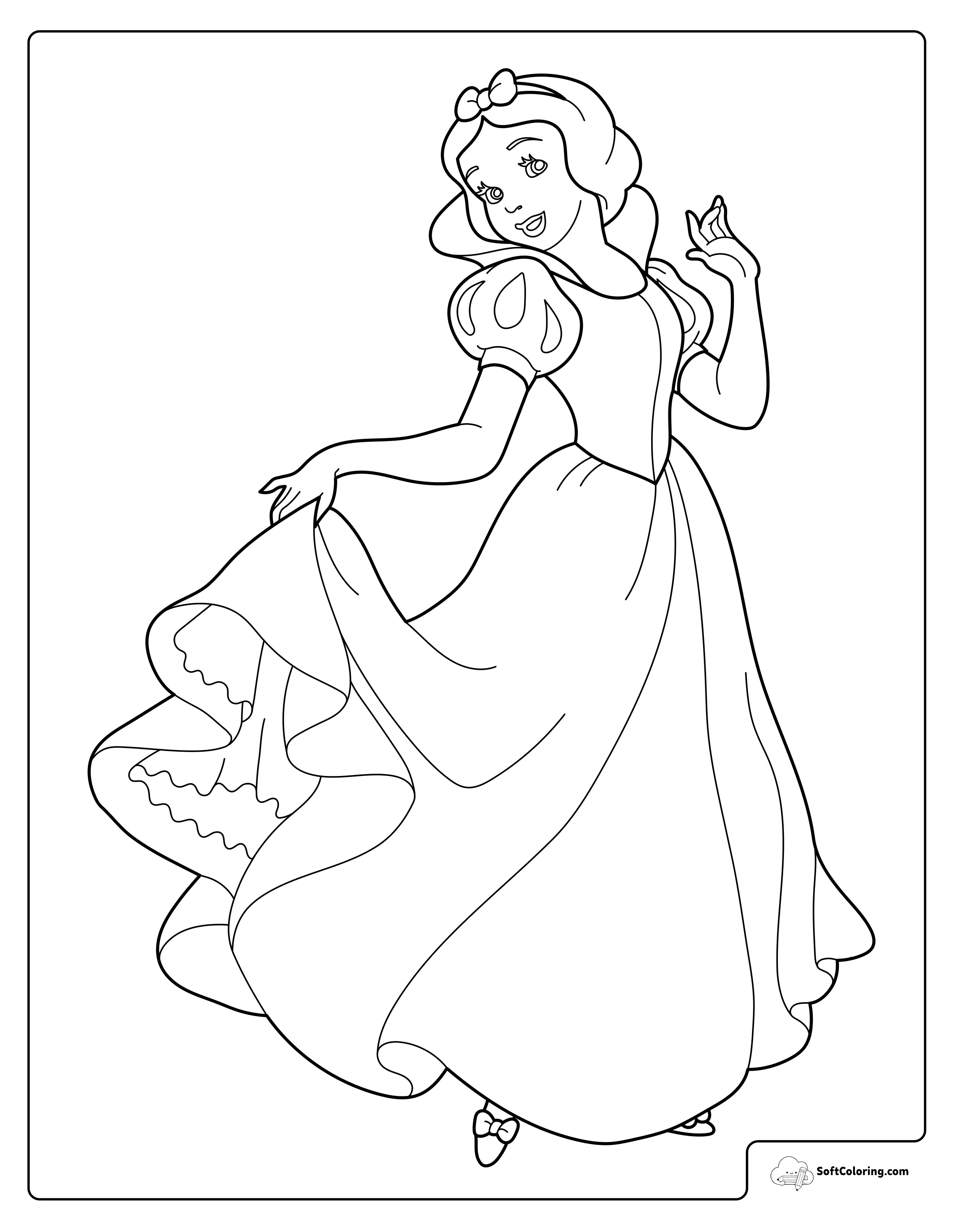 Dancing Princess Coloring Page