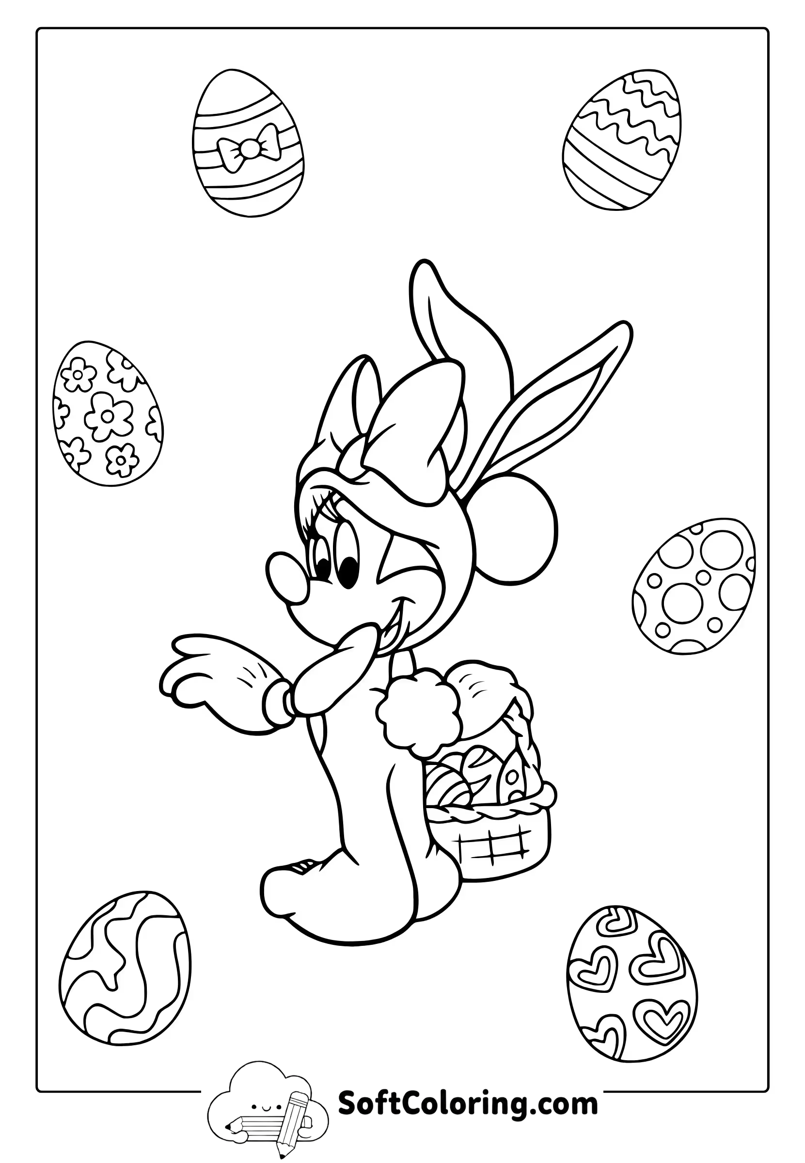 Disney Easter Coloring Page