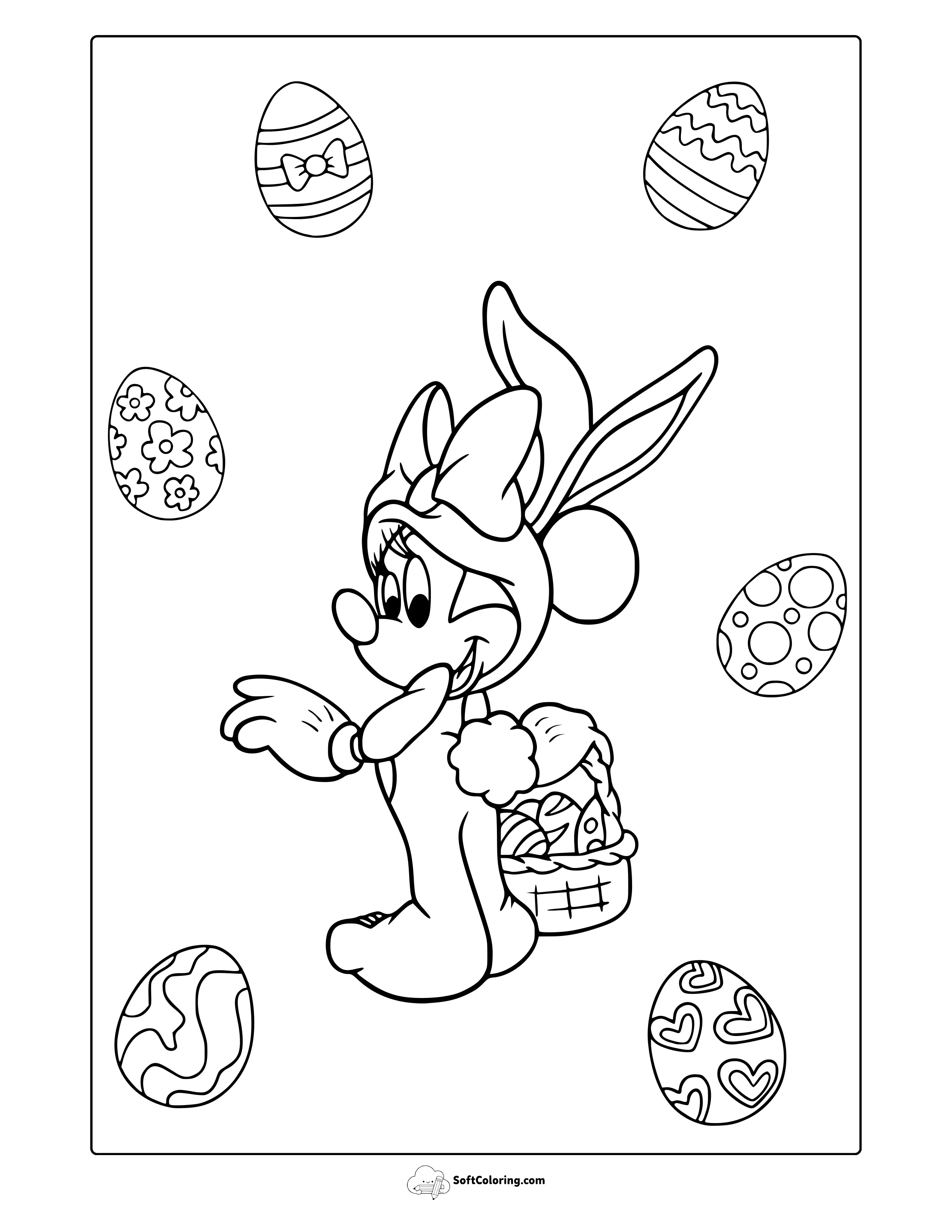 Disney Easter Coloring Page