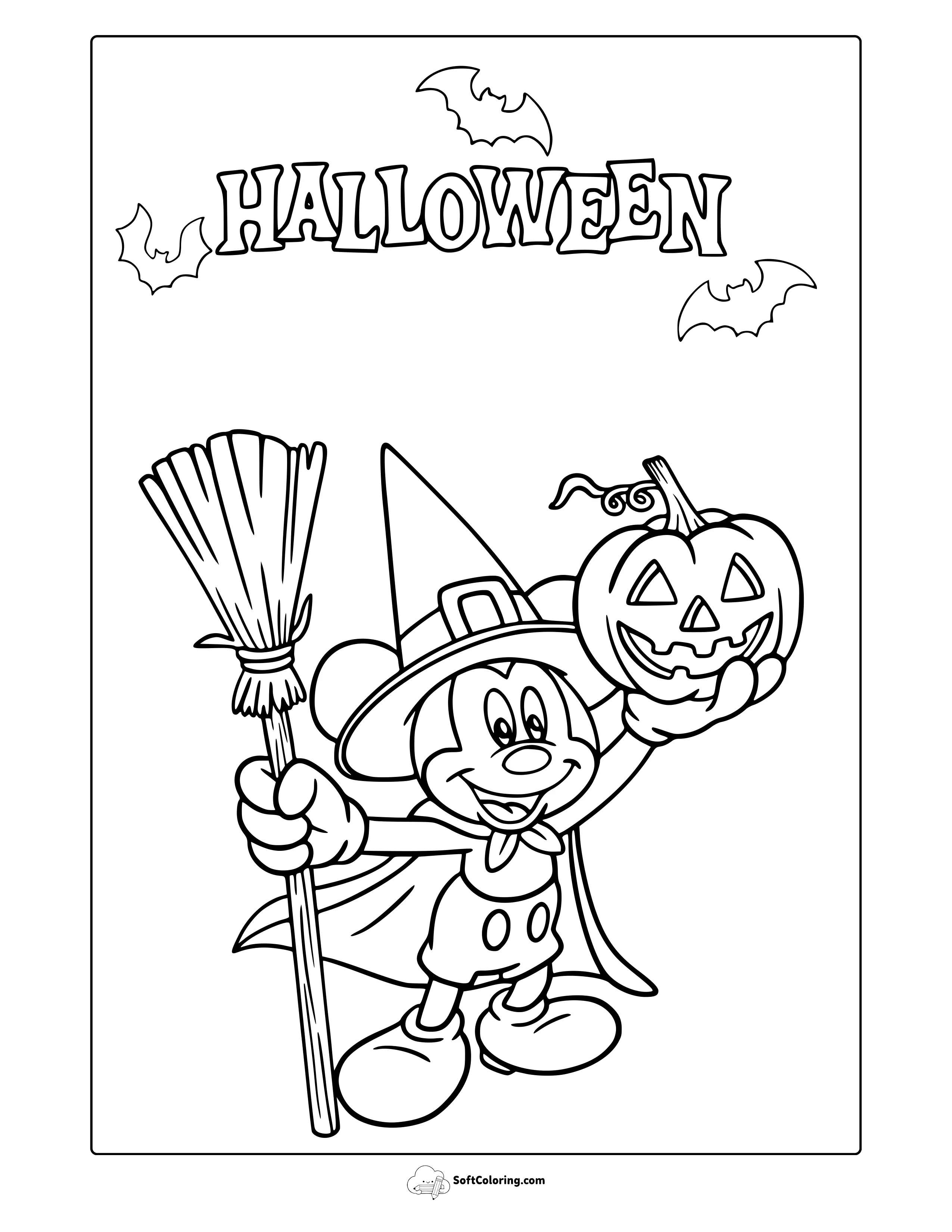 Disney Halloween Coloring Page