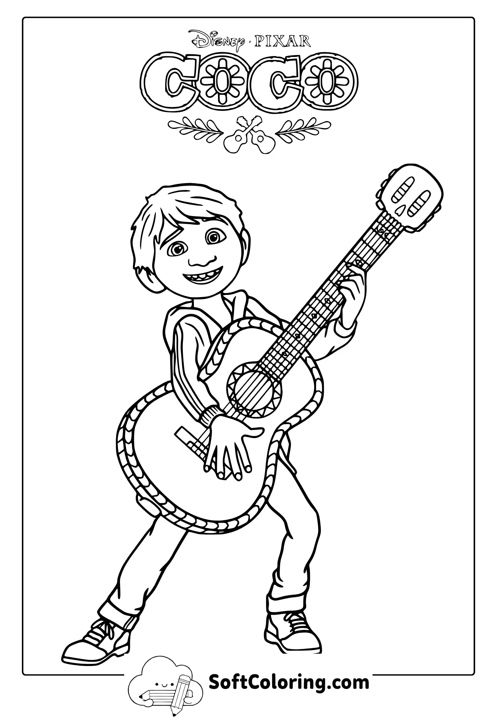Disney Pixar Coco Coloring Page