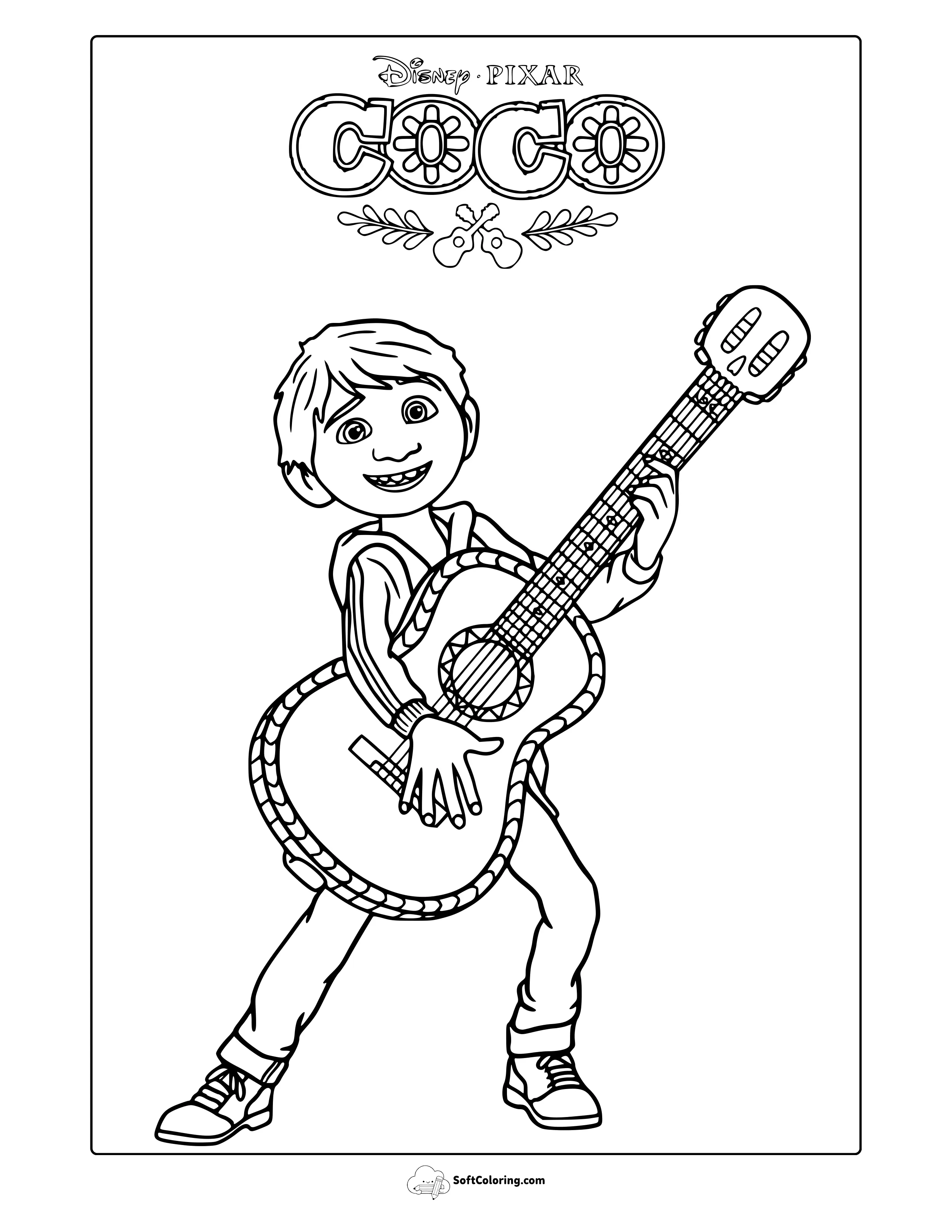 Disney Pixar Coco Coloring Page