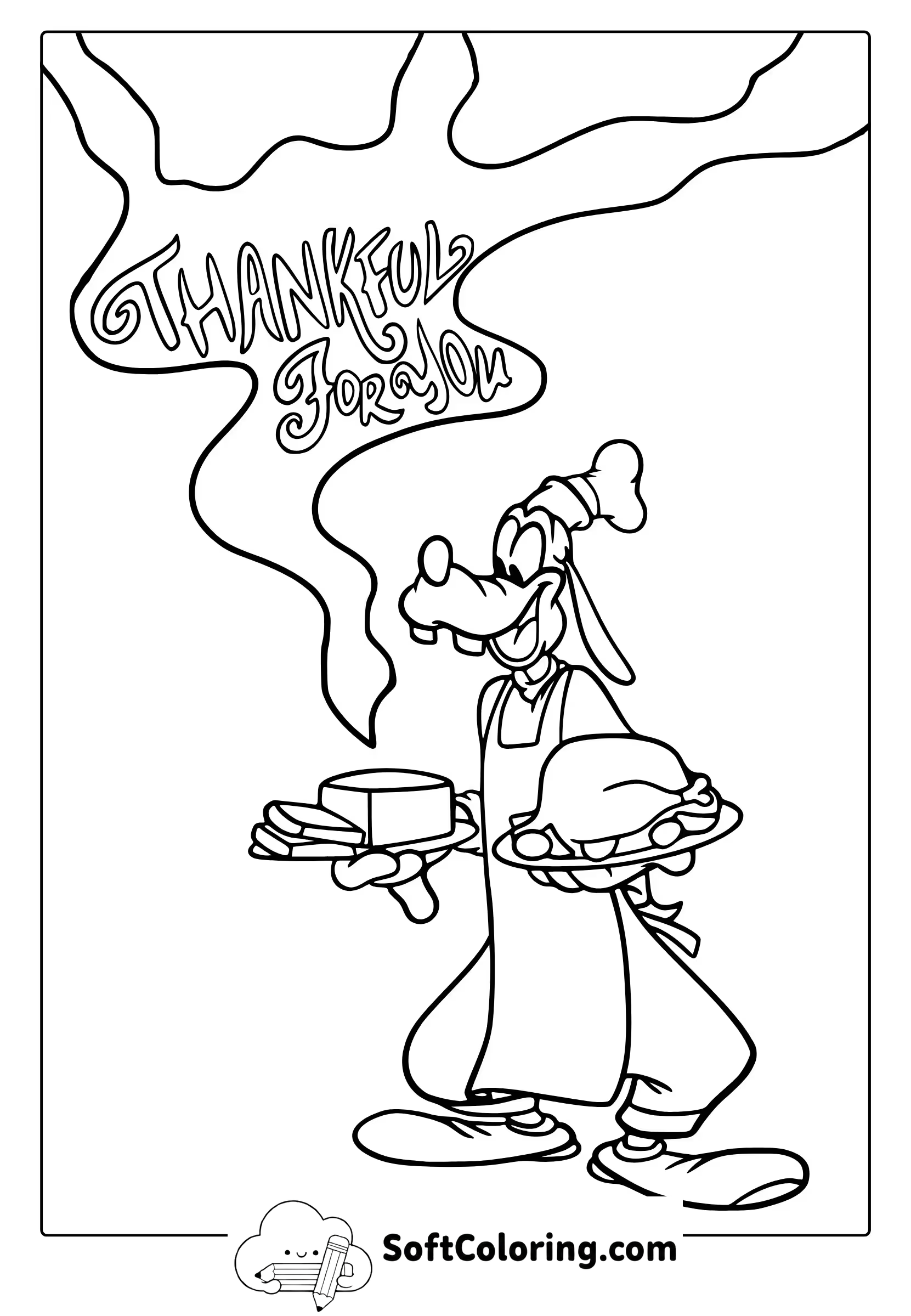 Disney Thanksgiving Coloring Page