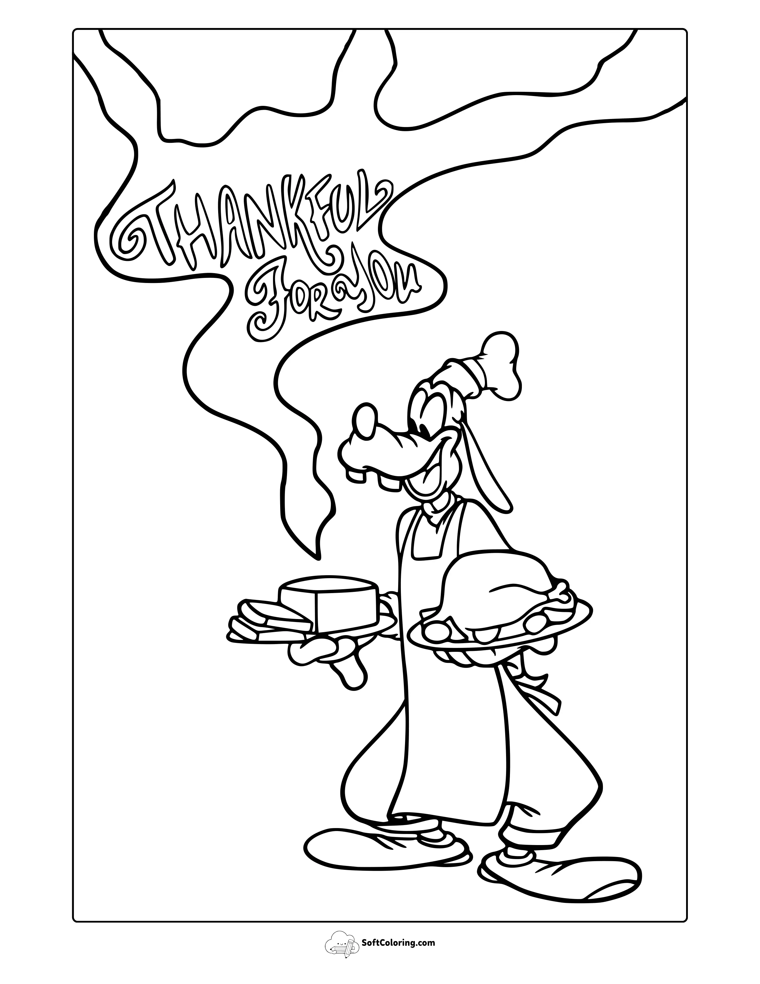 Disney Thanksgiving Coloring Page