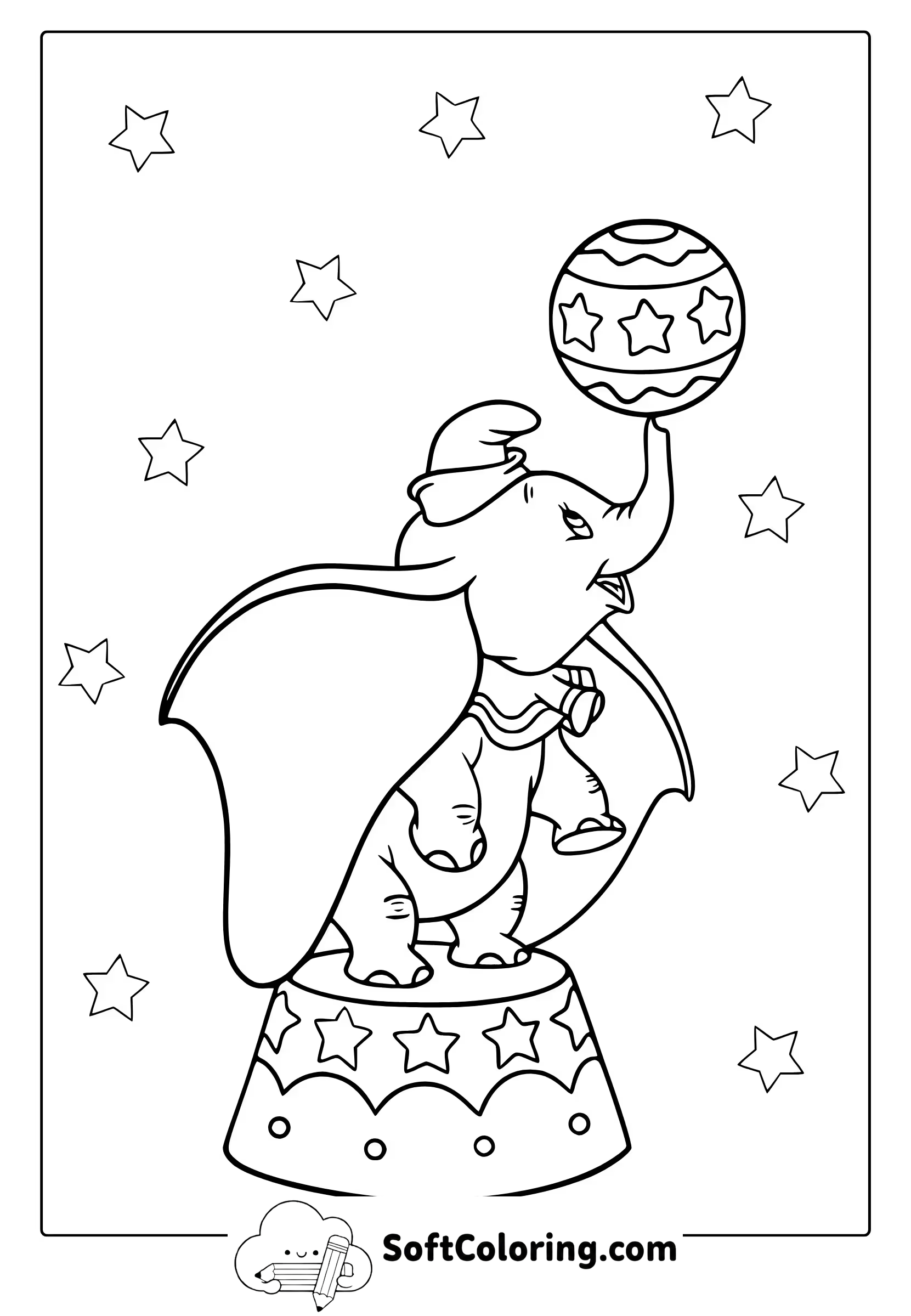 Dumbo Coloring Page