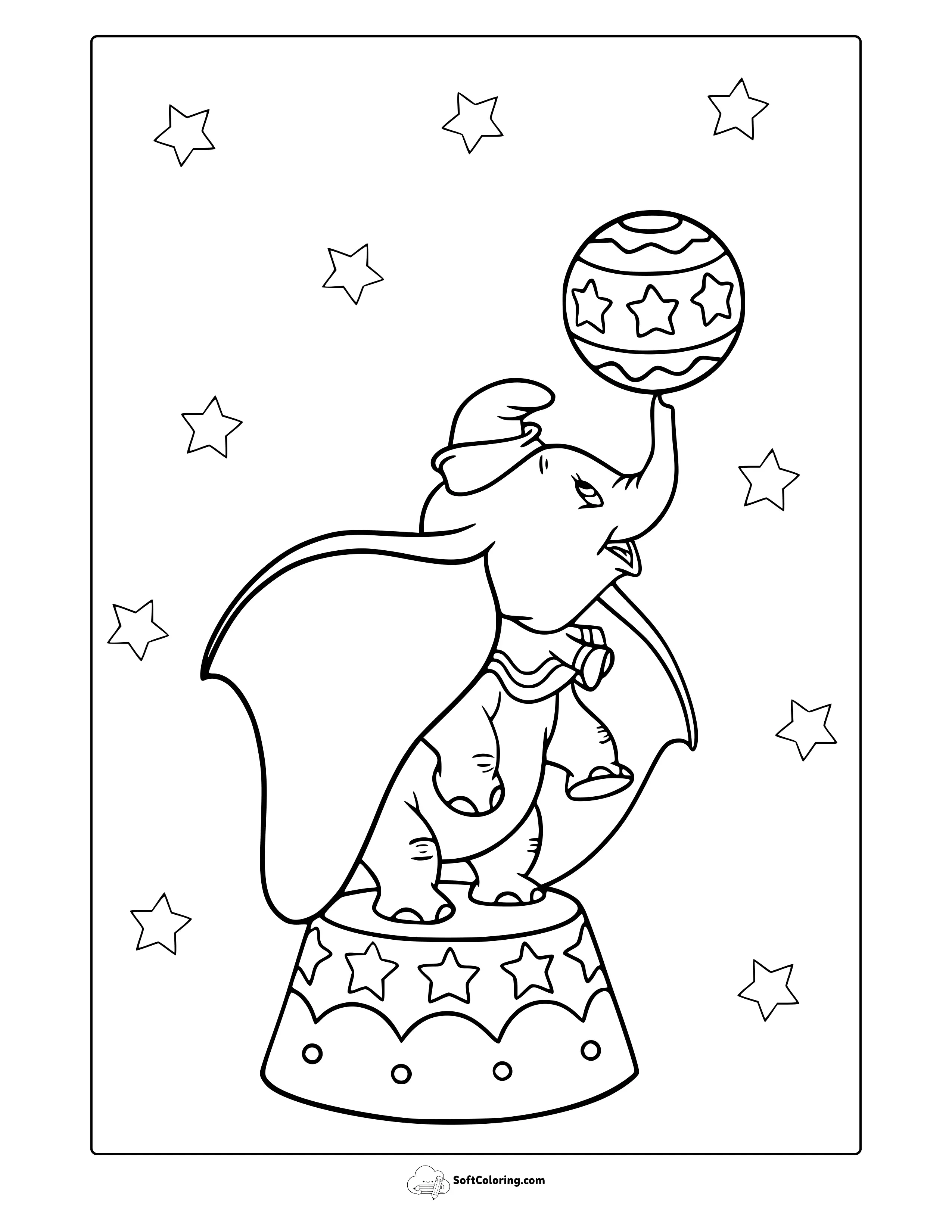 Dumbo Coloring Page
