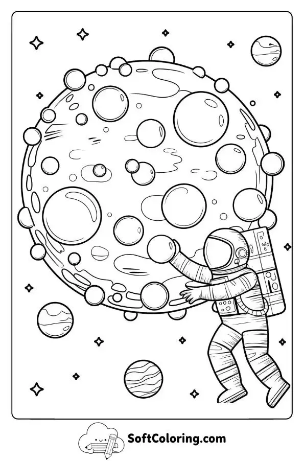 Exploring A Bubble Planet In Outer Space