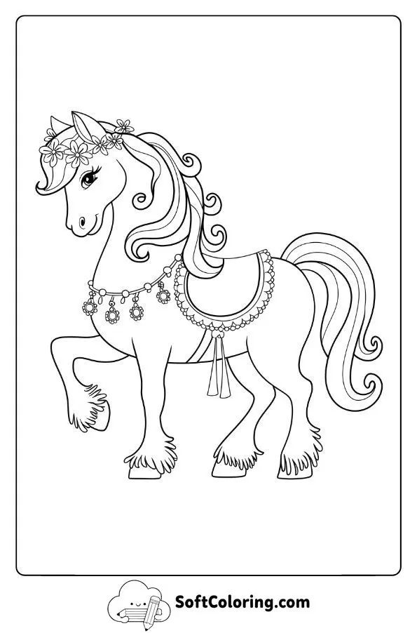 Fairy Tale Horse With Enchanting Decorations