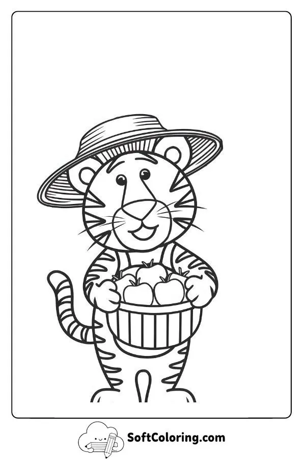 Farmer Tiger Picking Apples