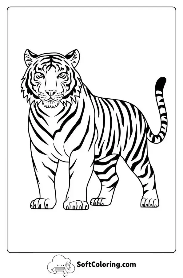 Fierce And Strong Tiger Pose