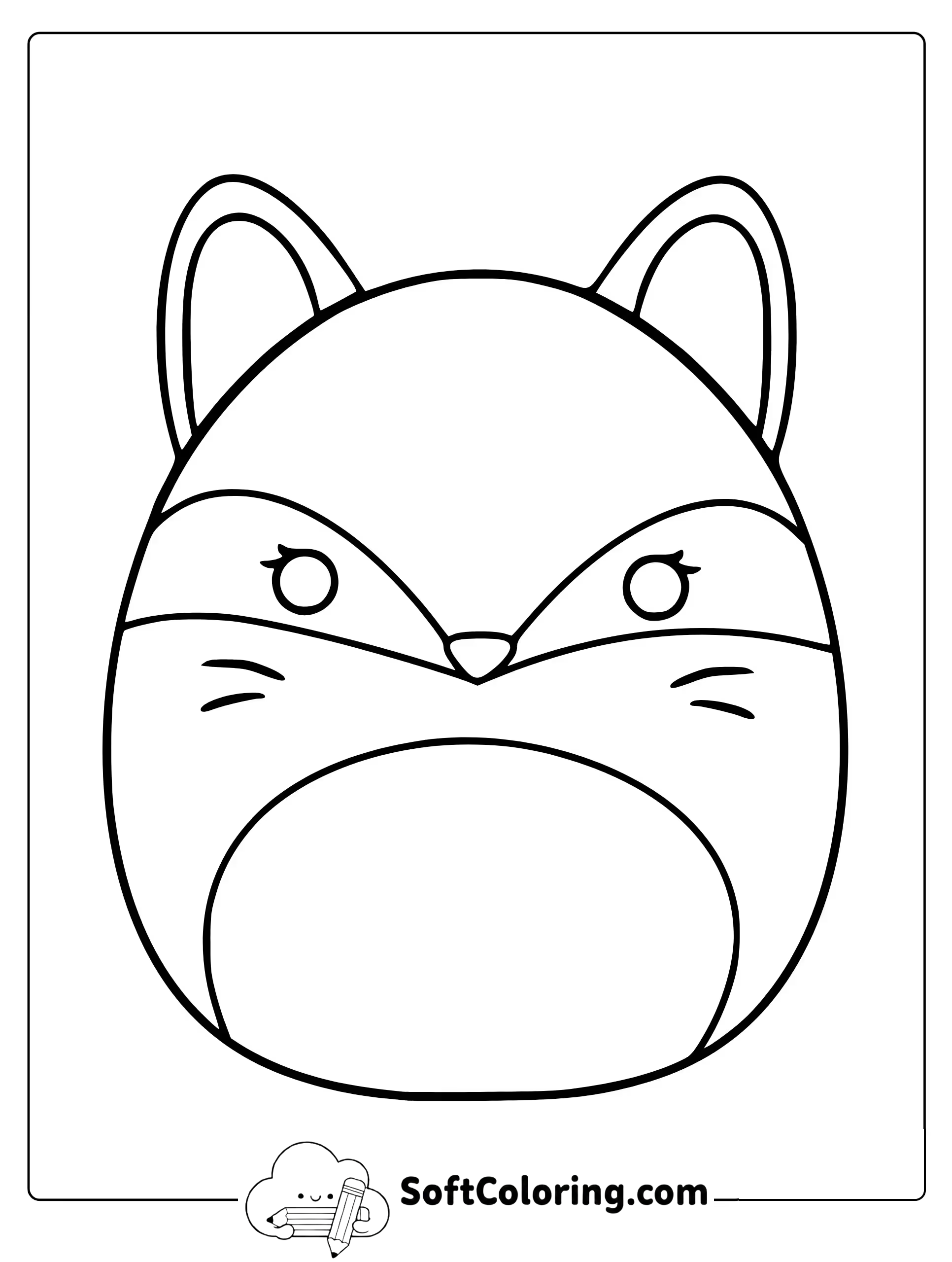 Fifi the Fox Squishmallow Coloring Page