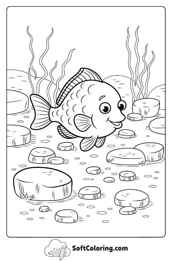 Fish Exploring Rocky Sea Beds