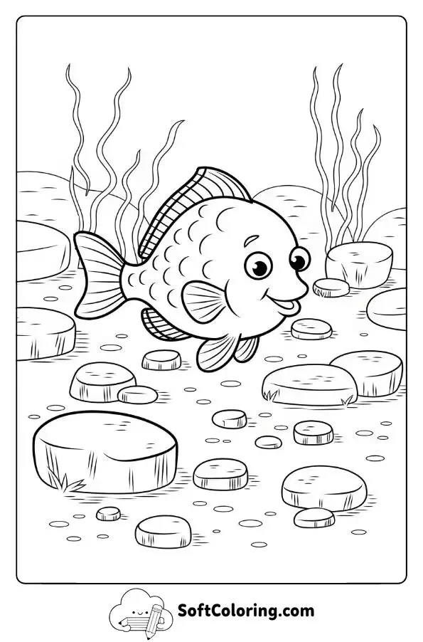 Fish Exploring Rocky Sea Beds