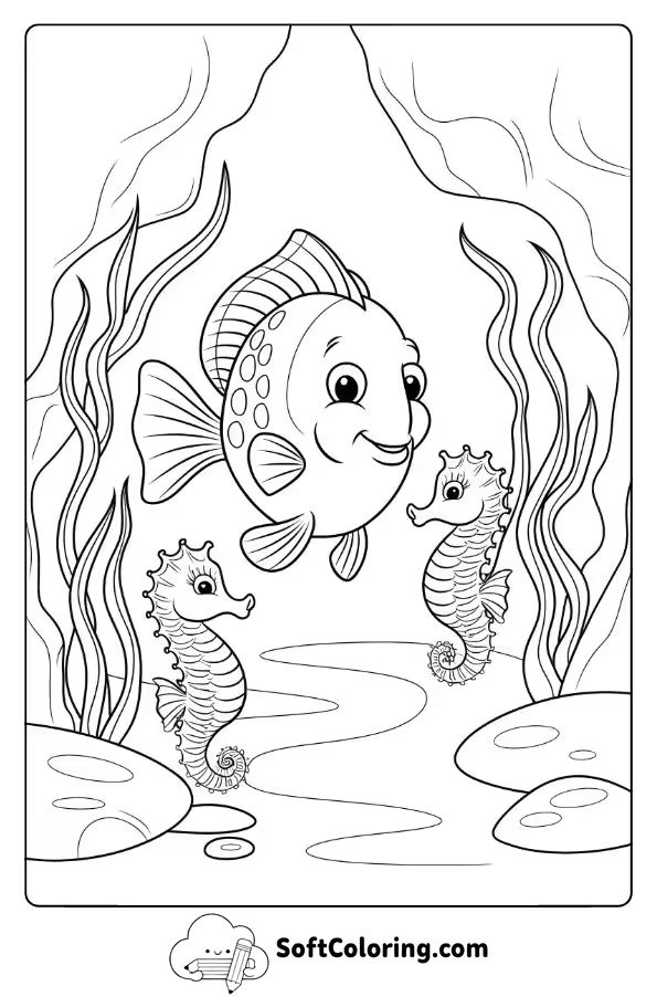Fish and Seahorses in a Secret Cove