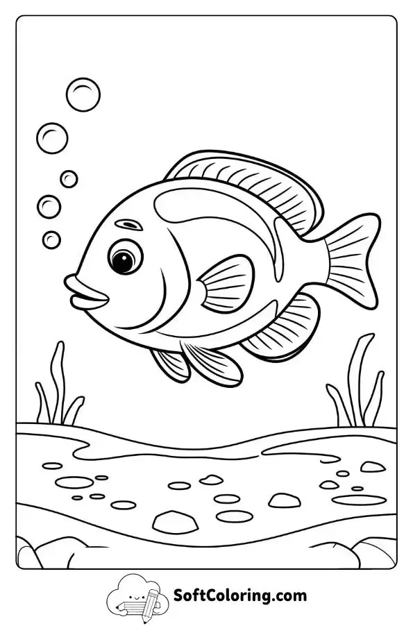 Fish In Crystal-Clear Aquatic Waters