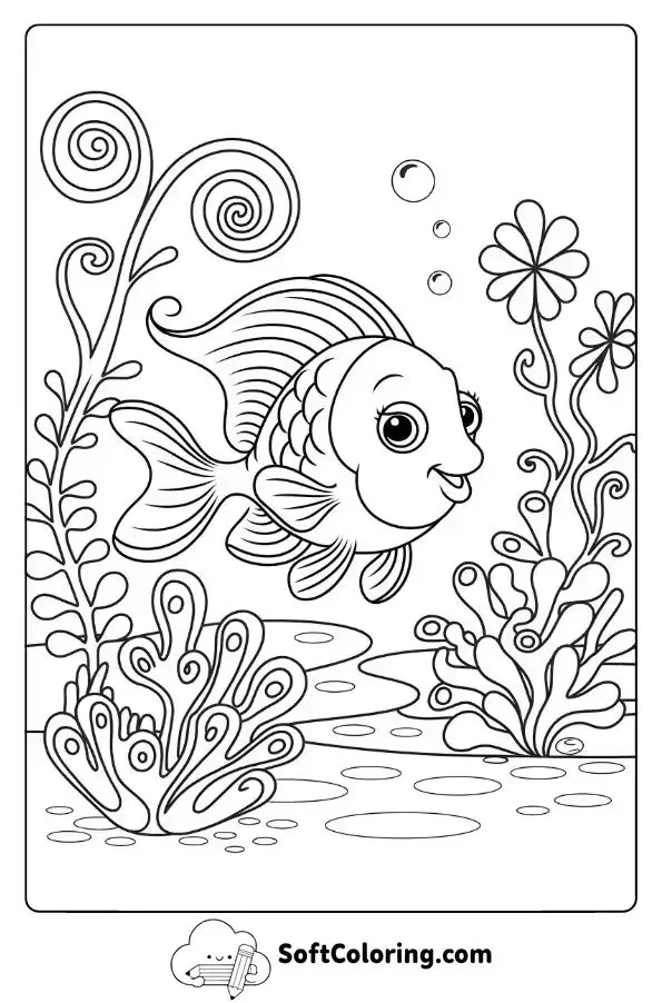 Fish In A Magical Underwater Garden