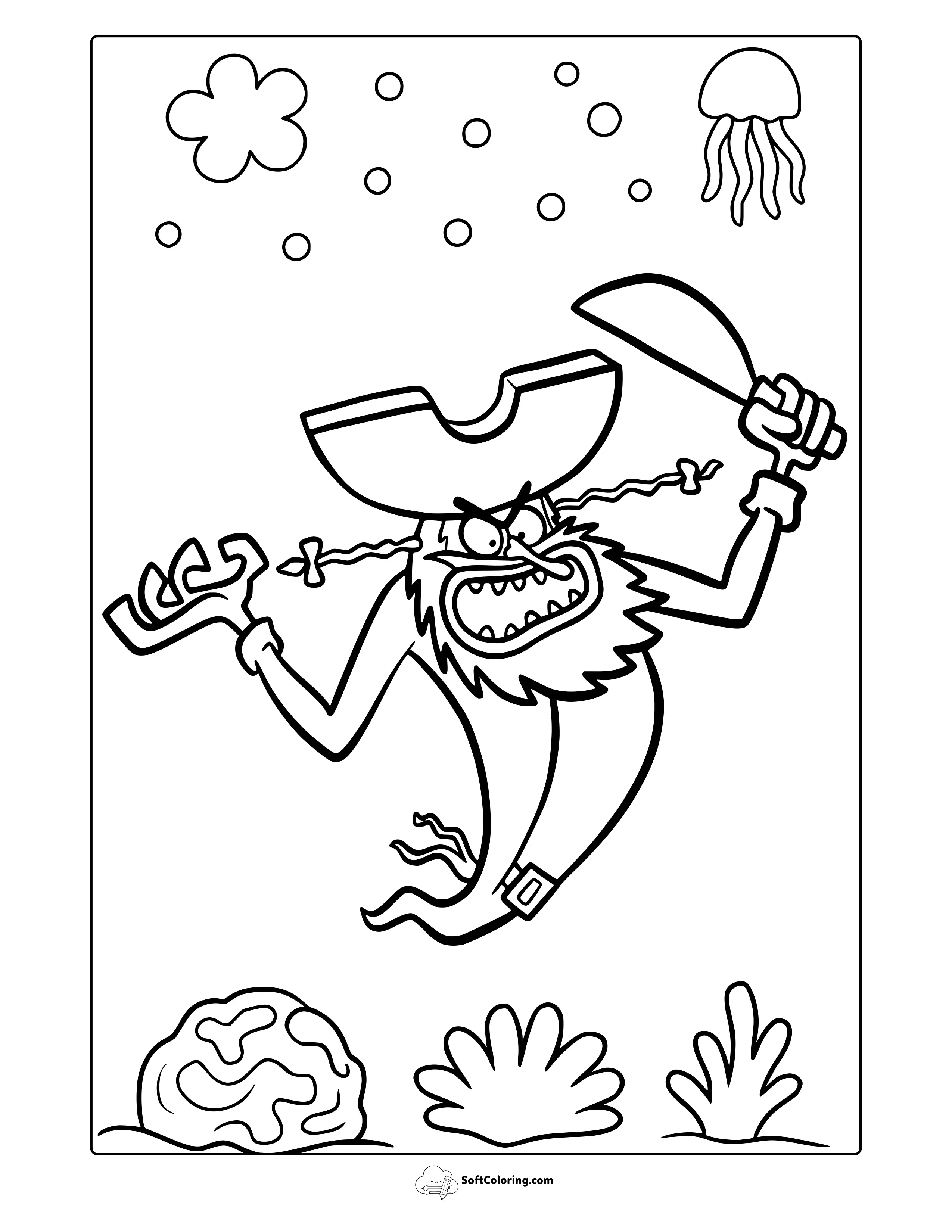 Flying Dutchman Coloring Page
