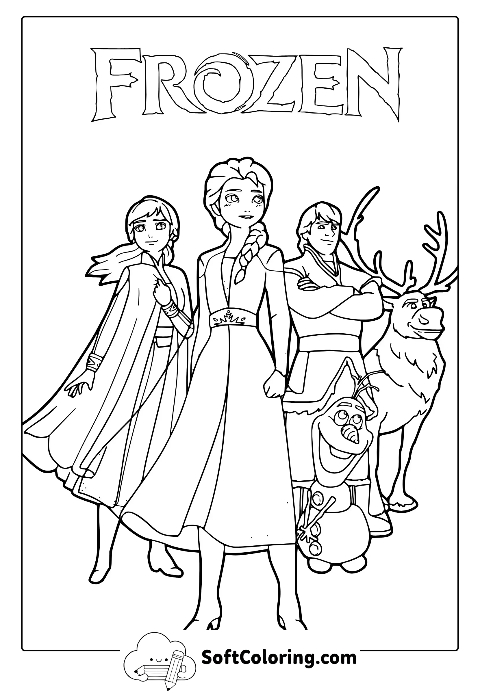 Frozen Coloring Page