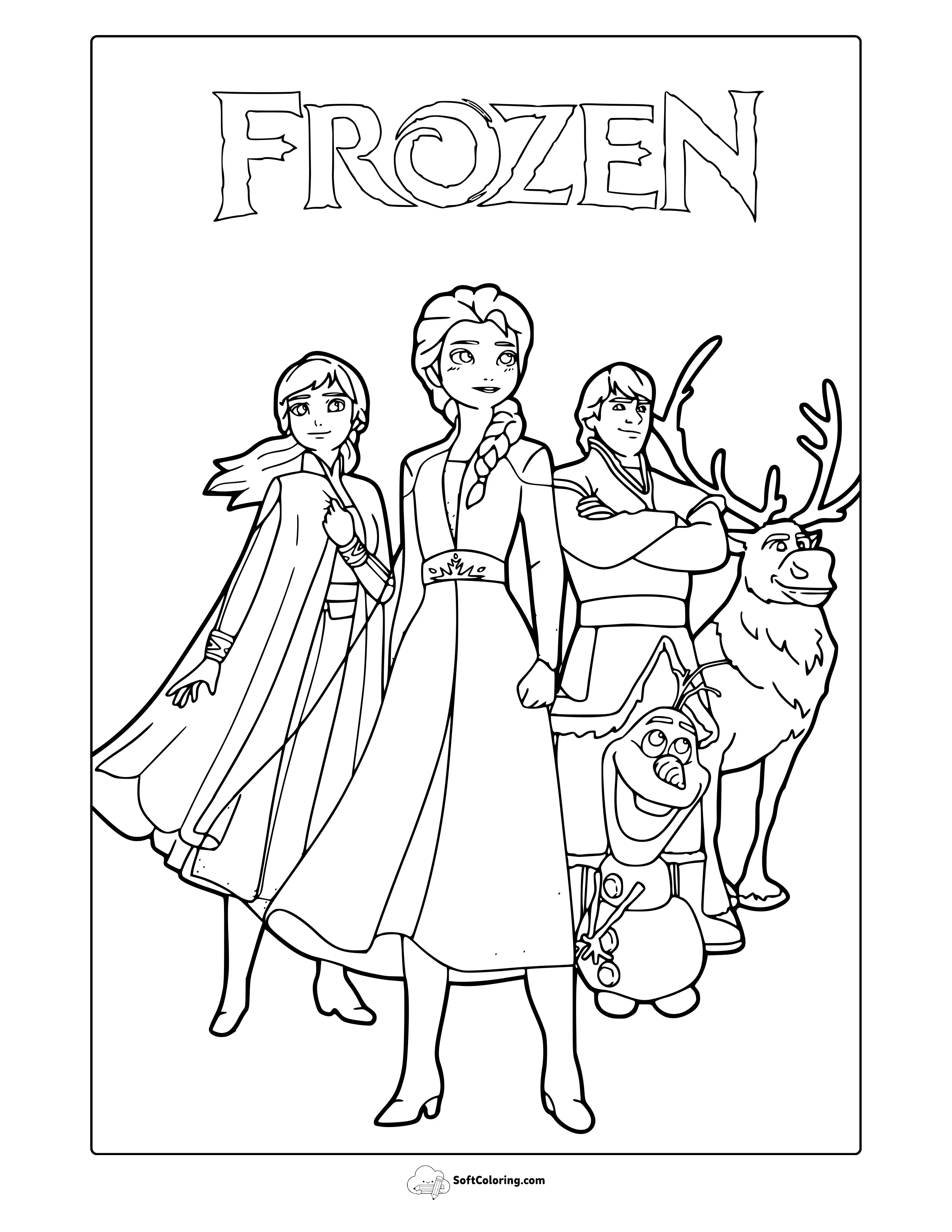 Frozen Coloring Page